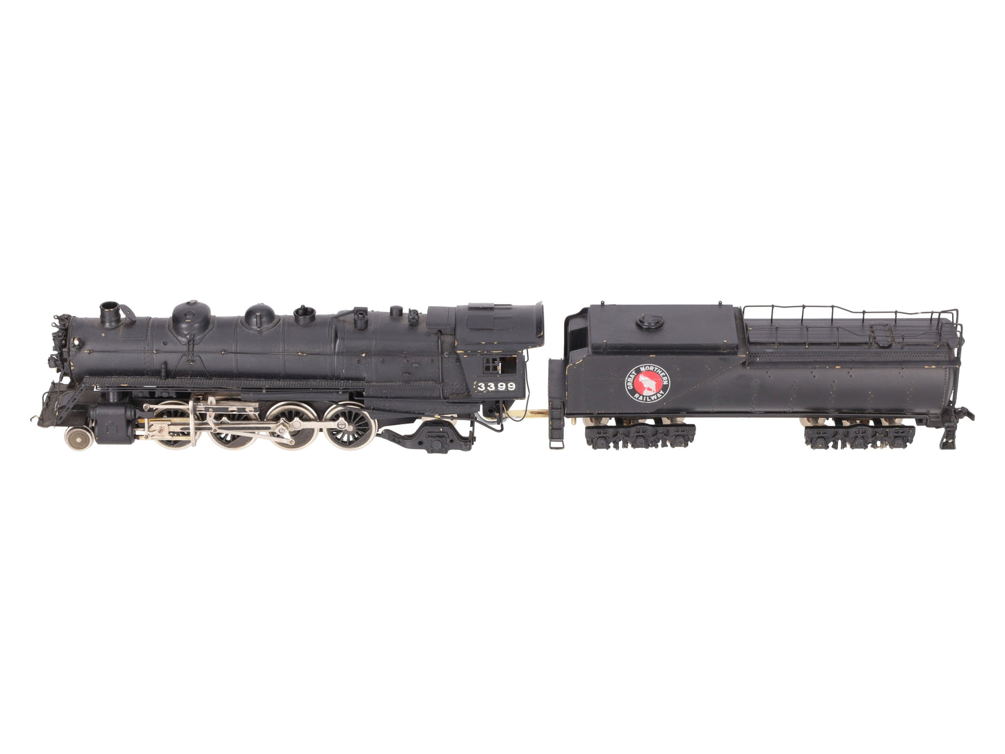 Tenshodo 135 HO Scale BRASS 2-8-2 Steam Locomotive & Tender - Painted