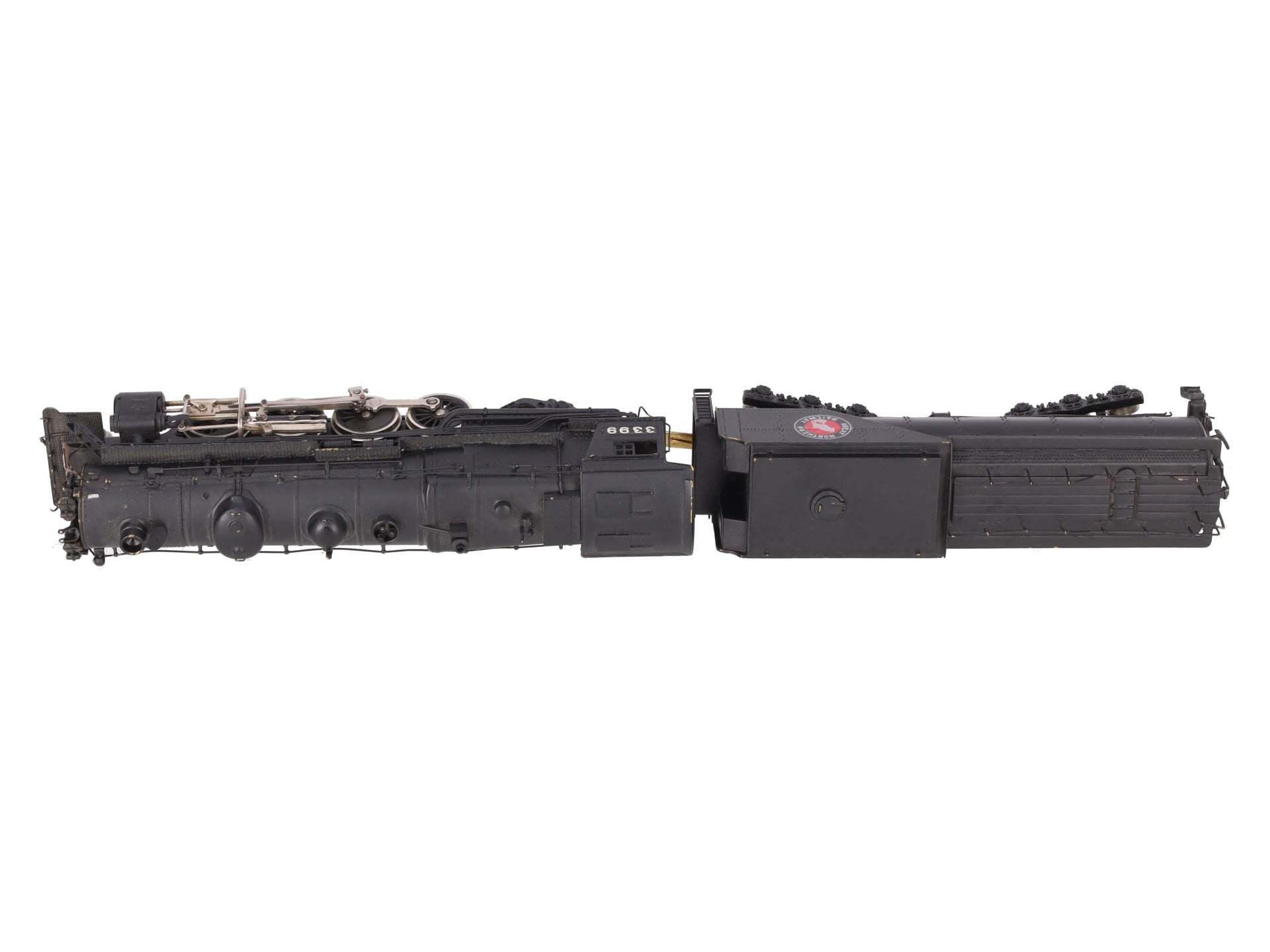 Tenshodo 135 HO Scale BRASS 2-8-2 Steam Locomotive & Tender - Painted