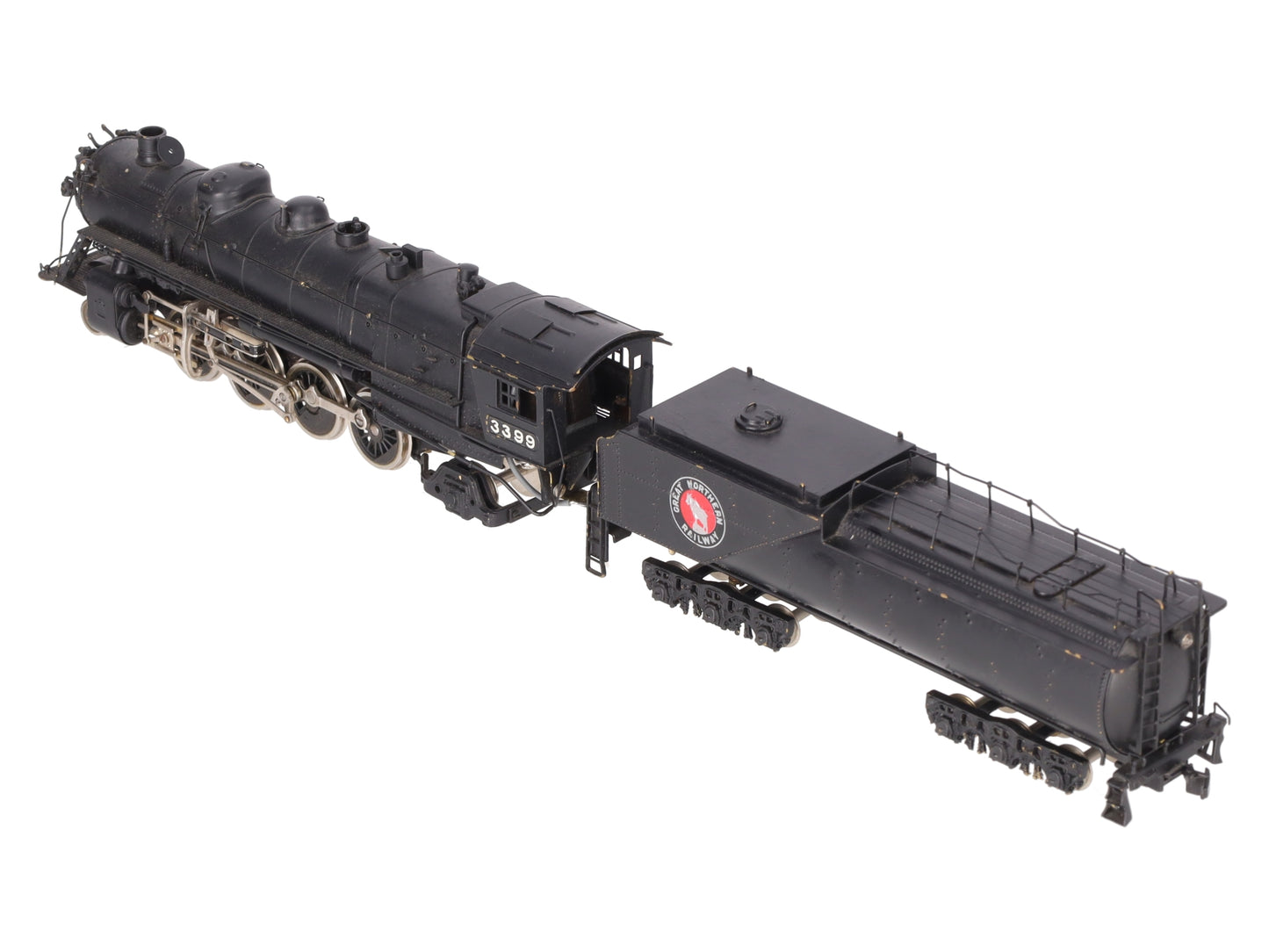 Tenshodo 135 HO Scale BRASS 2-8-2 Steam Locomotive & Tender - Painted