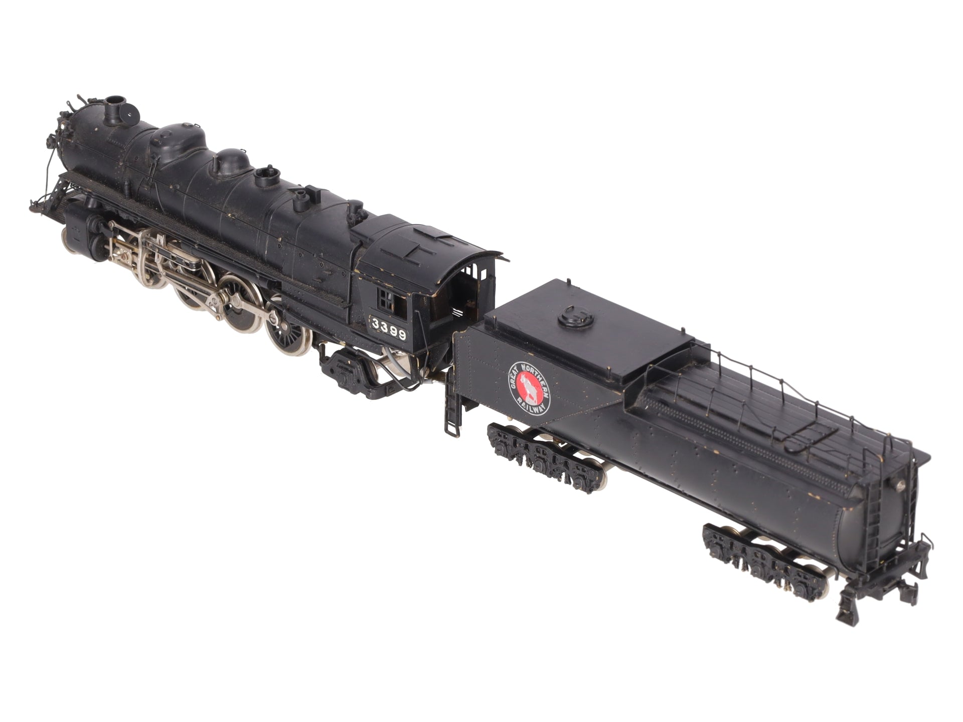 Tenshodo 135 HO Scale BRASS 2-8-2 Steam Locomotive & Tender - Painted