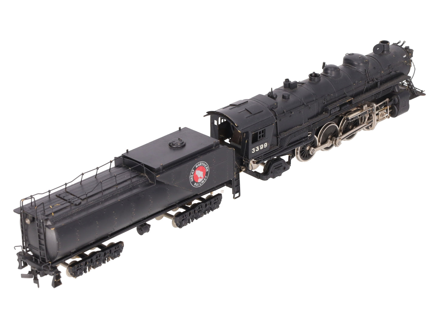 Tenshodo 135 HO Scale BRASS 2-8-2 Steam Locomotive & Tender - Painted
