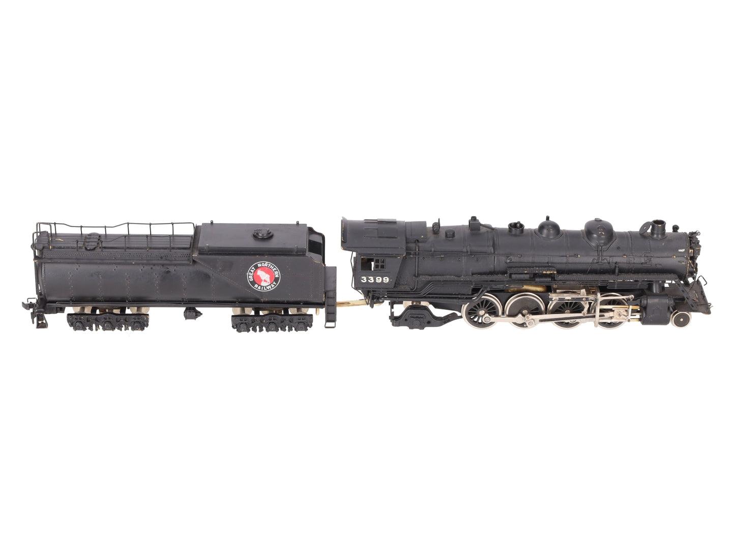 Tenshodo 135 HO Scale BRASS 2-8-2 Steam Locomotive & Tender - Painted