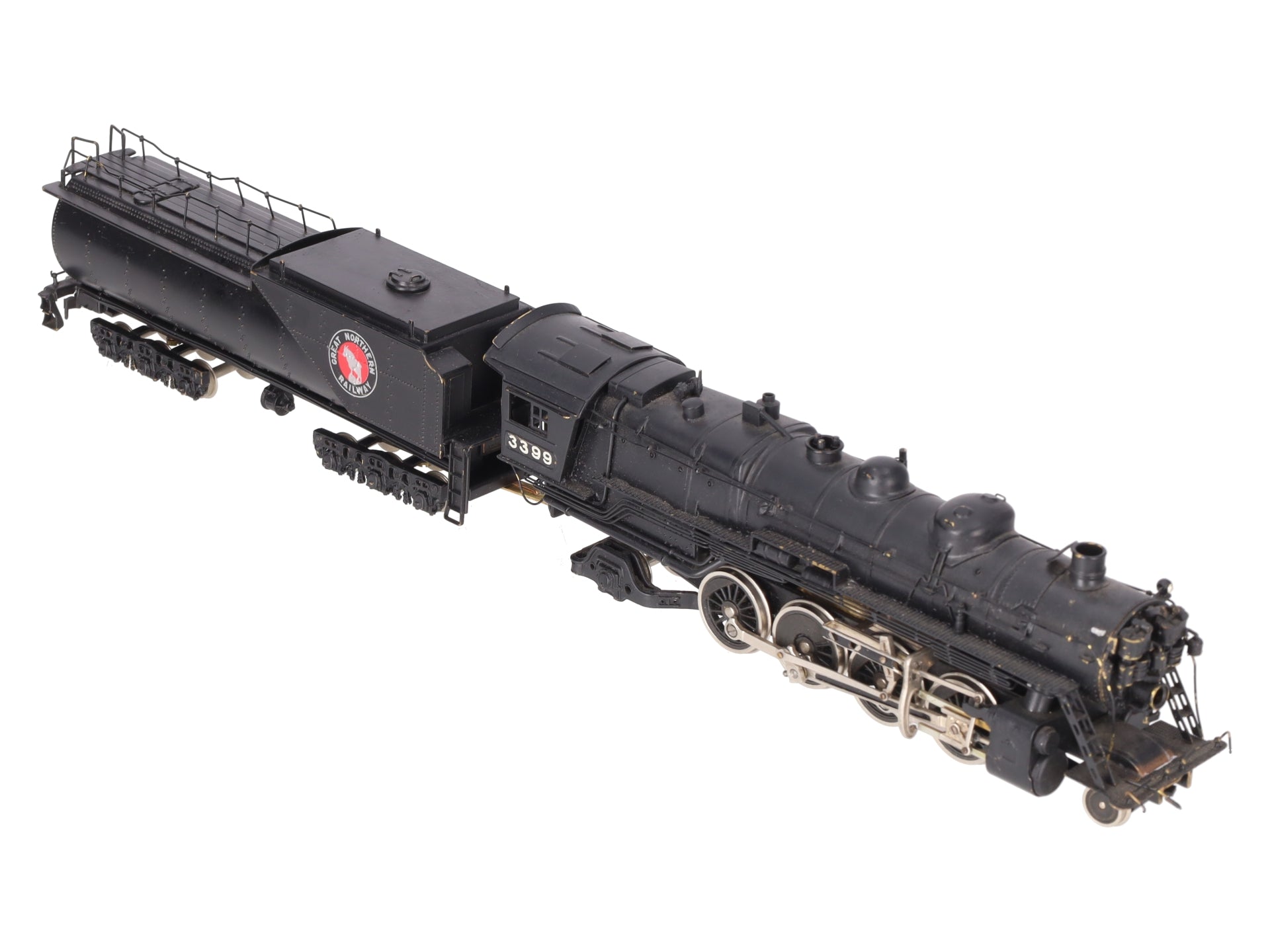 Tenshodo 135 HO Scale BRASS 2-8-2 Steam Locomotive & Tender - Painted