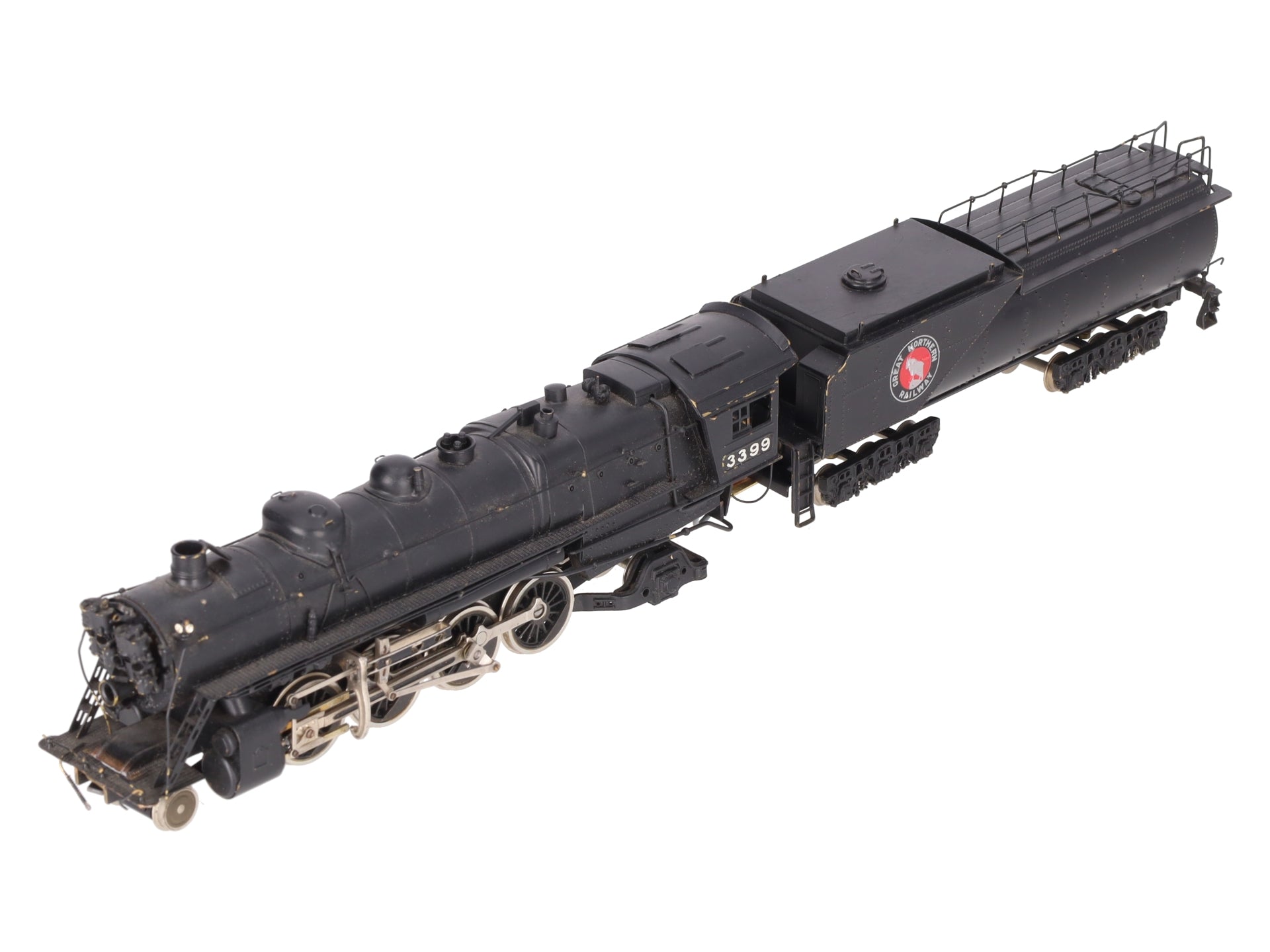 Tenshodo 135 HO Scale BRASS 2-8-2 Steam Locomotive & Tender - Painted