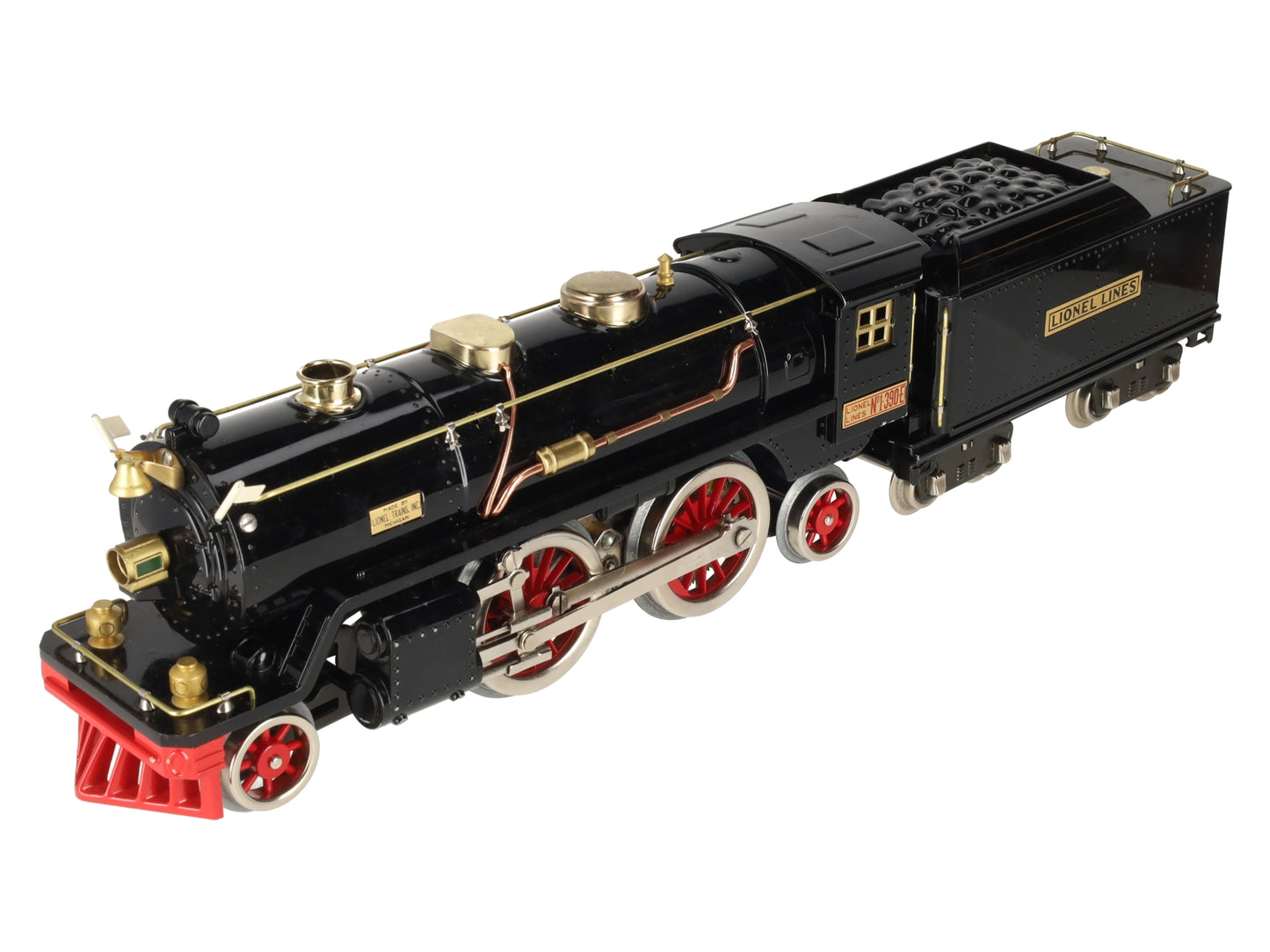 Lionel 6-13100 O Standard Gauge 390E Black Steam Locomotive and Tender EX/Box