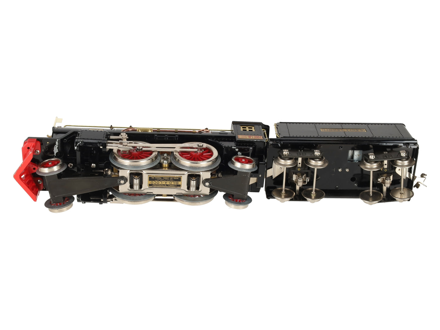 Lionel 6-13100 O Standard Gauge 390E Black Steam Locomotive and Tender EX/Box