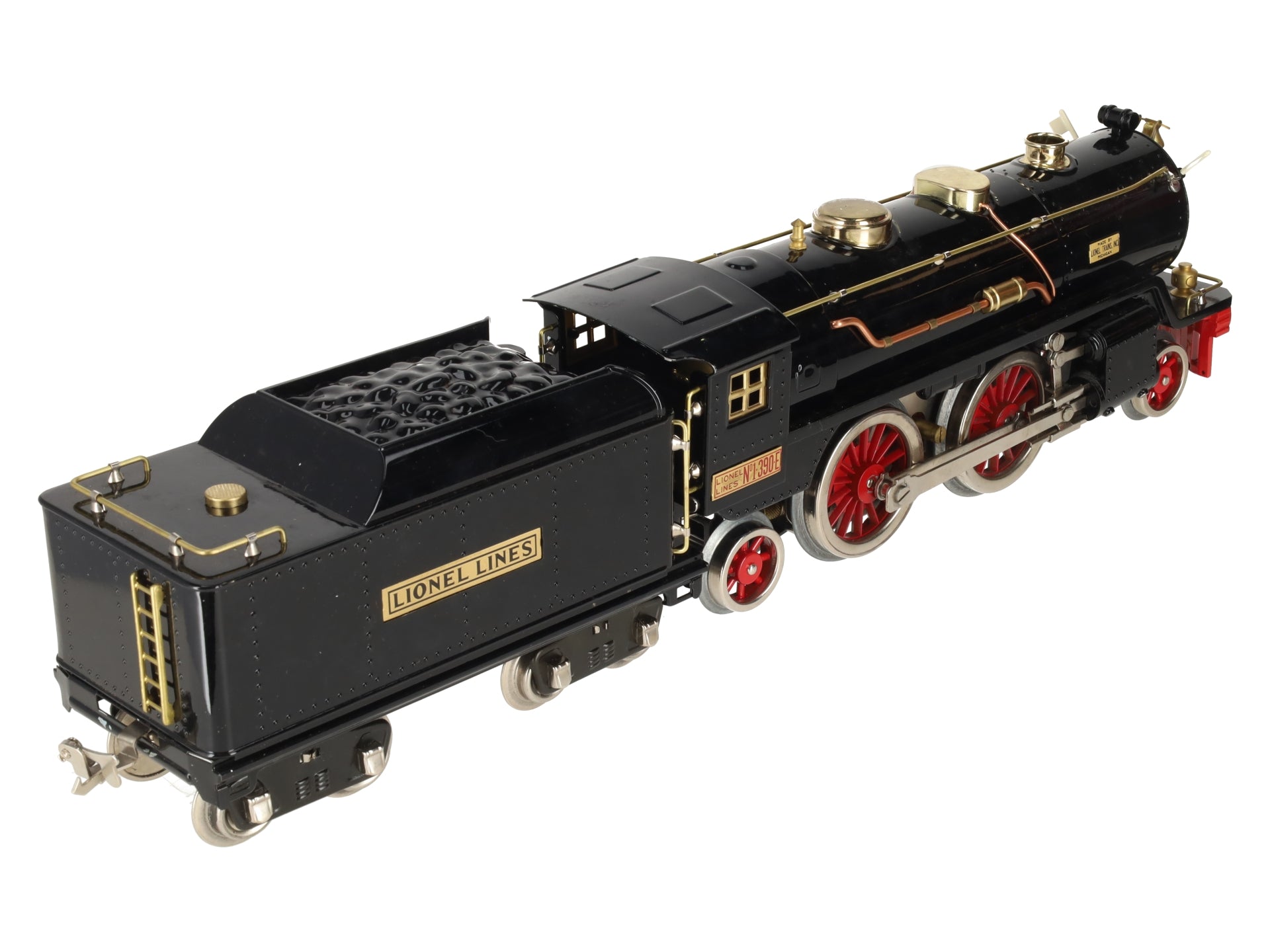 Lionel 6-13100 O Standard Gauge 390E Black Steam Locomotive and Tender EX/Box