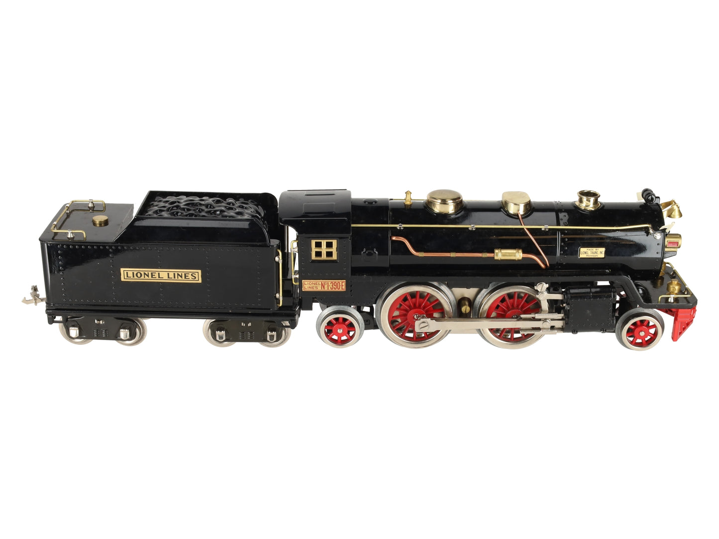 Lionel 6-13100 O Standard Gauge 390E Black Steam Locomotive and Tender EX/Box