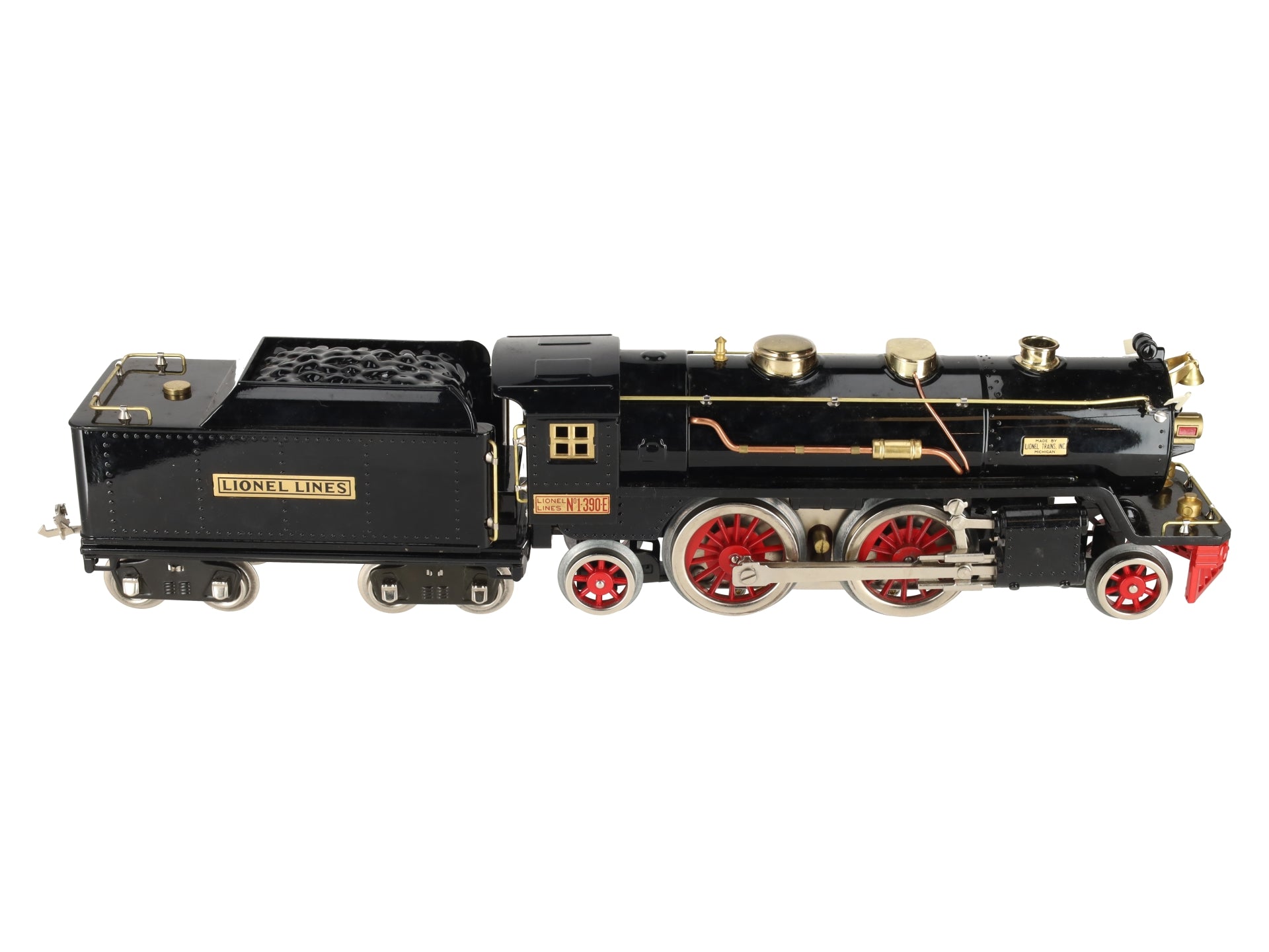 Lionel 6-13100 O Standard Gauge 390E Black Steam Locomotive and Tender EX/Box