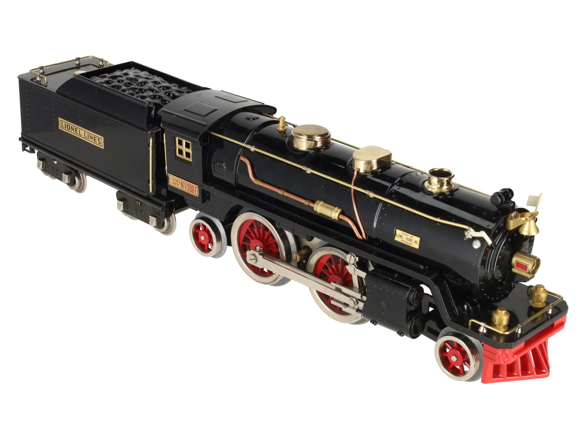 Lionel 6-13100 O Standard Gauge 390E Black Steam Locomotive and Tender EX/Box