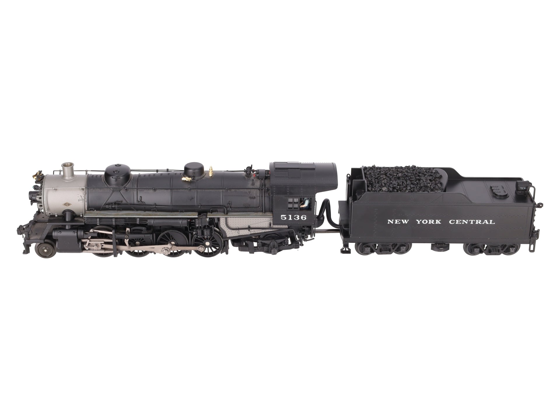 MTH 20-3051-1 O Gauge NYC Mikado Steam Engine & Tender w/PS2 #5136 VG