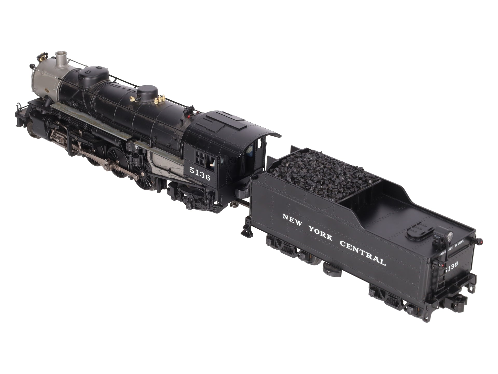 MTH 20-3051-1 O Gauge NYC Mikado Steam Engine & Tender w/PS2 #5136 VG