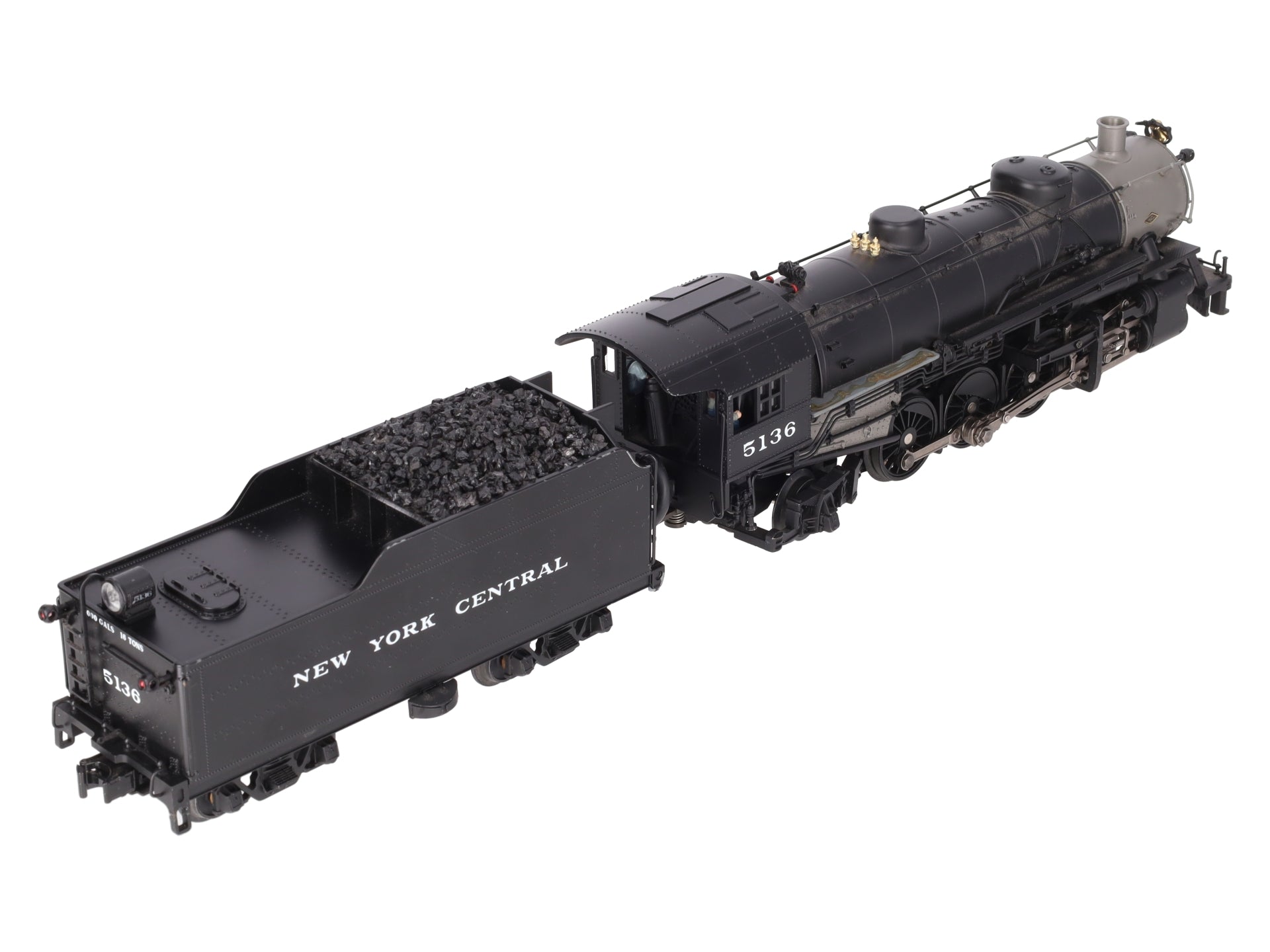 MTH 20-3051-1 O Gauge NYC Mikado Steam Engine & Tender w/PS2 #5136 VG