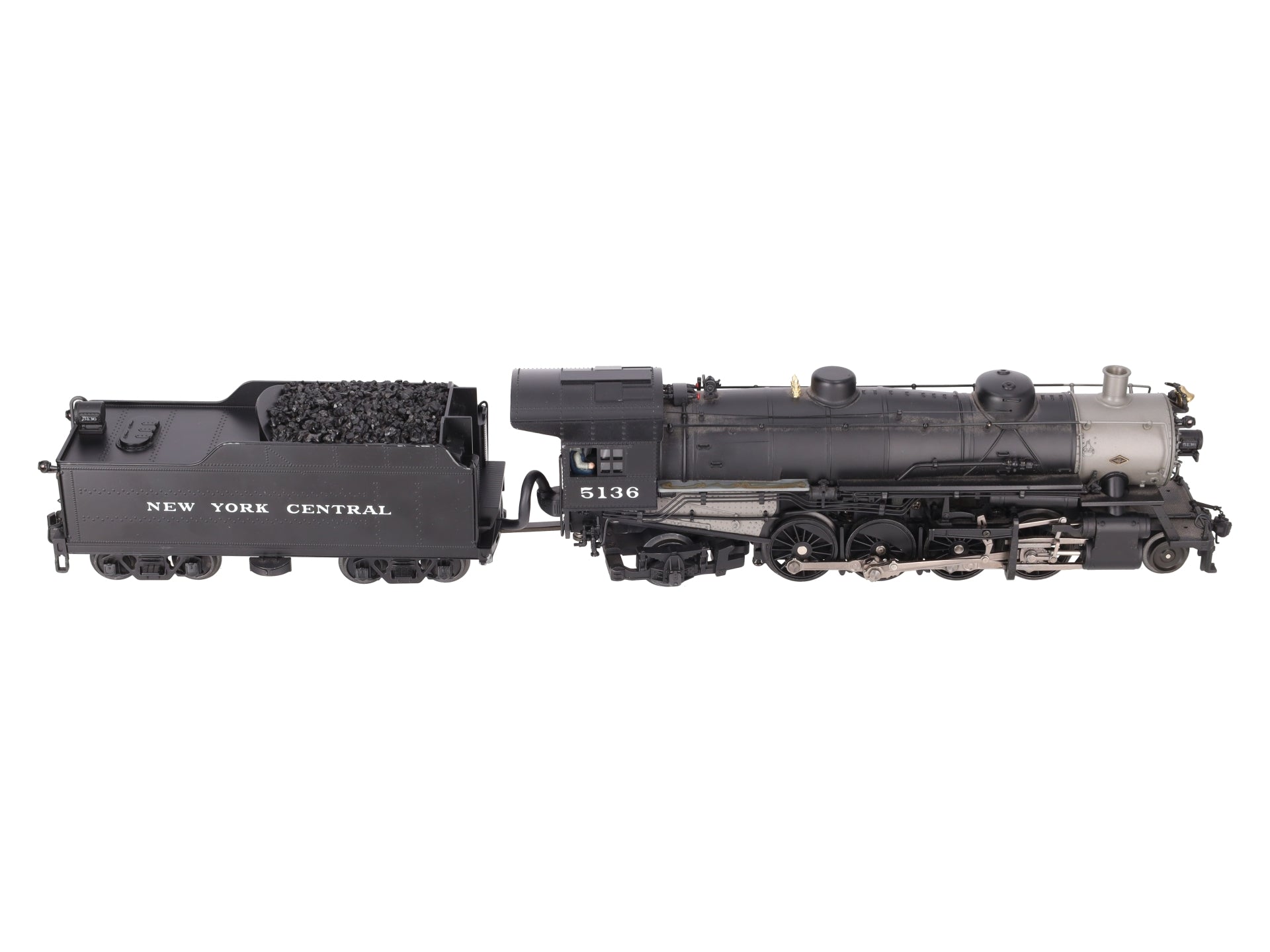 MTH 20-3051-1 O Gauge NYC Mikado Steam Engine & Tender w/PS2 #5136 VG