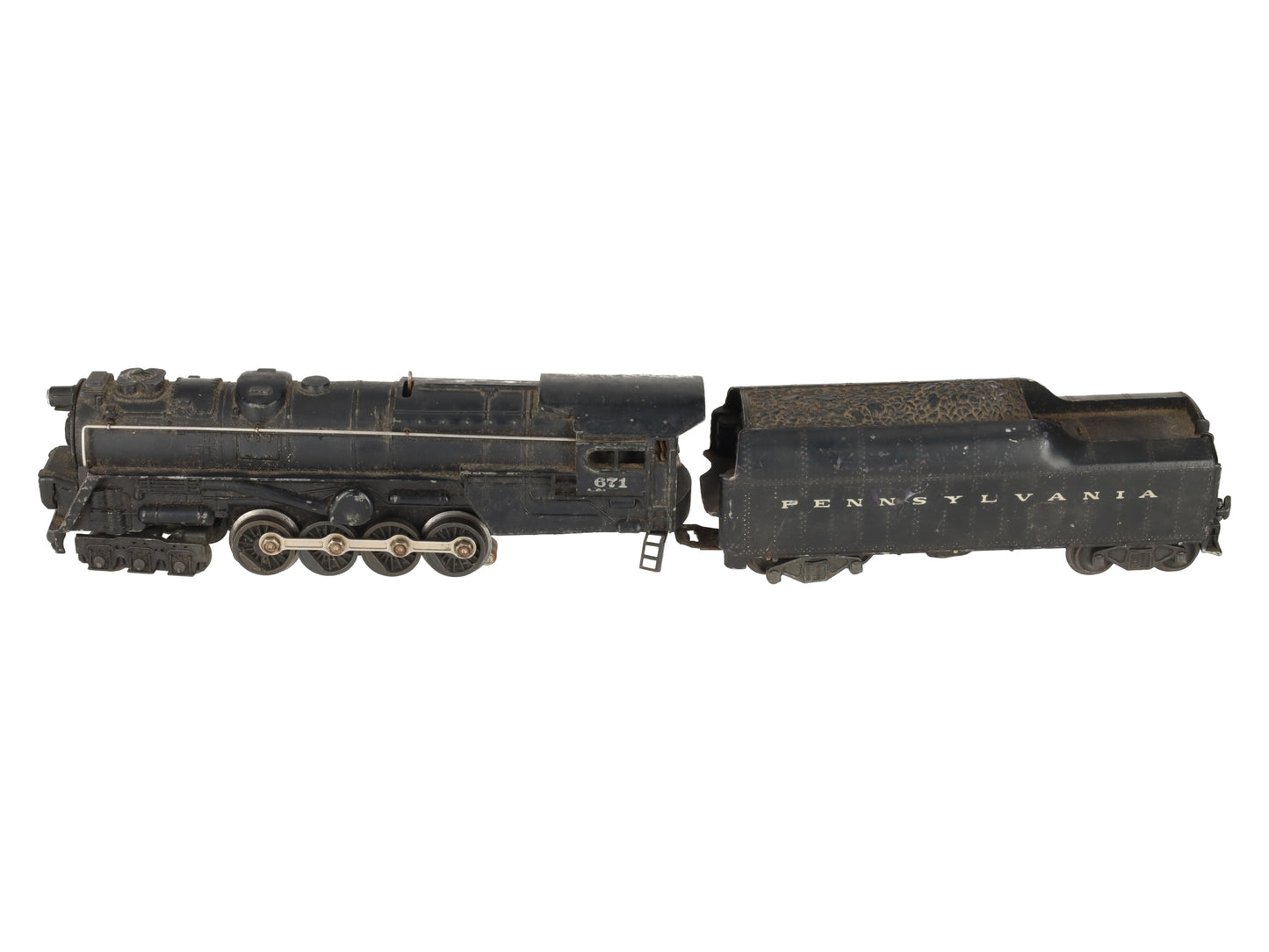 Lionel 671 Vintage O 6-8-6 Die-Cast Steam Turbine Locomotive w/2046W Tender