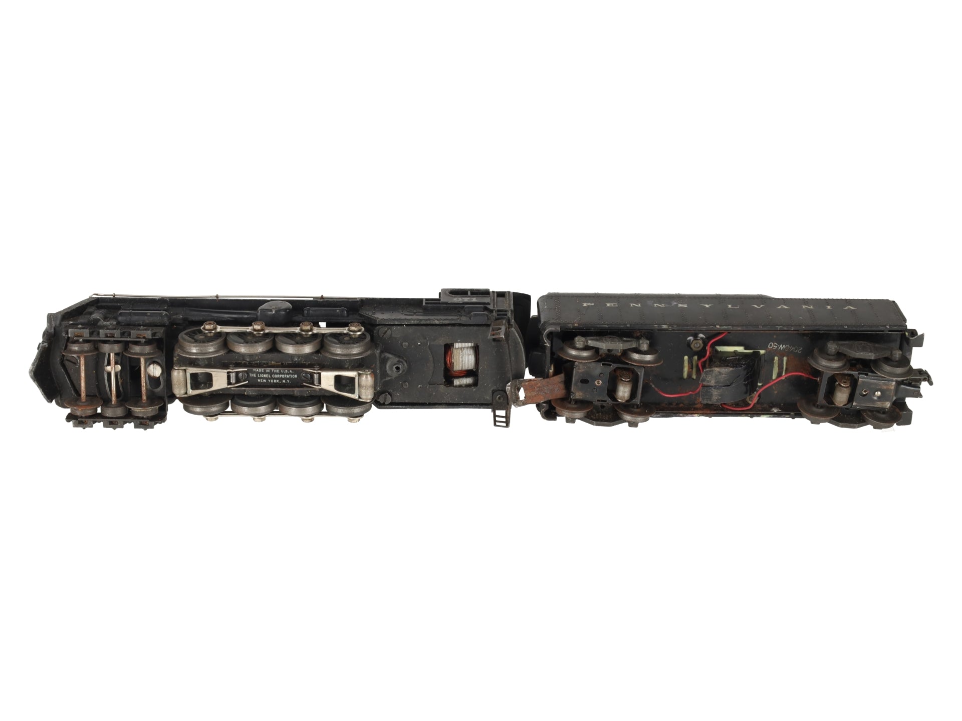 Lionel 671 Vintage O 6-8-6 Die-Cast Steam Turbine Locomotive w/2046W Tender