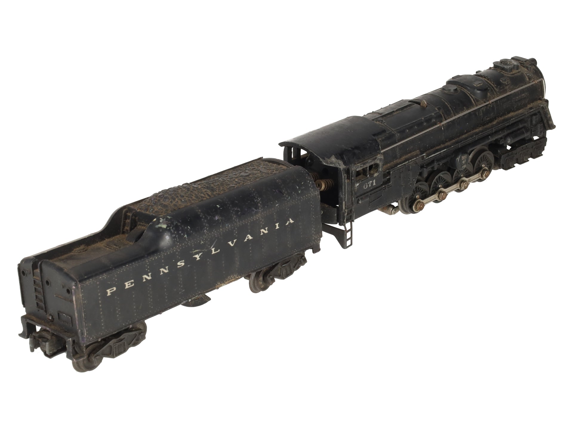 Lionel 671 Vintage O 6-8-6 Die-Cast Steam Turbine Locomotive w/2046W Tender