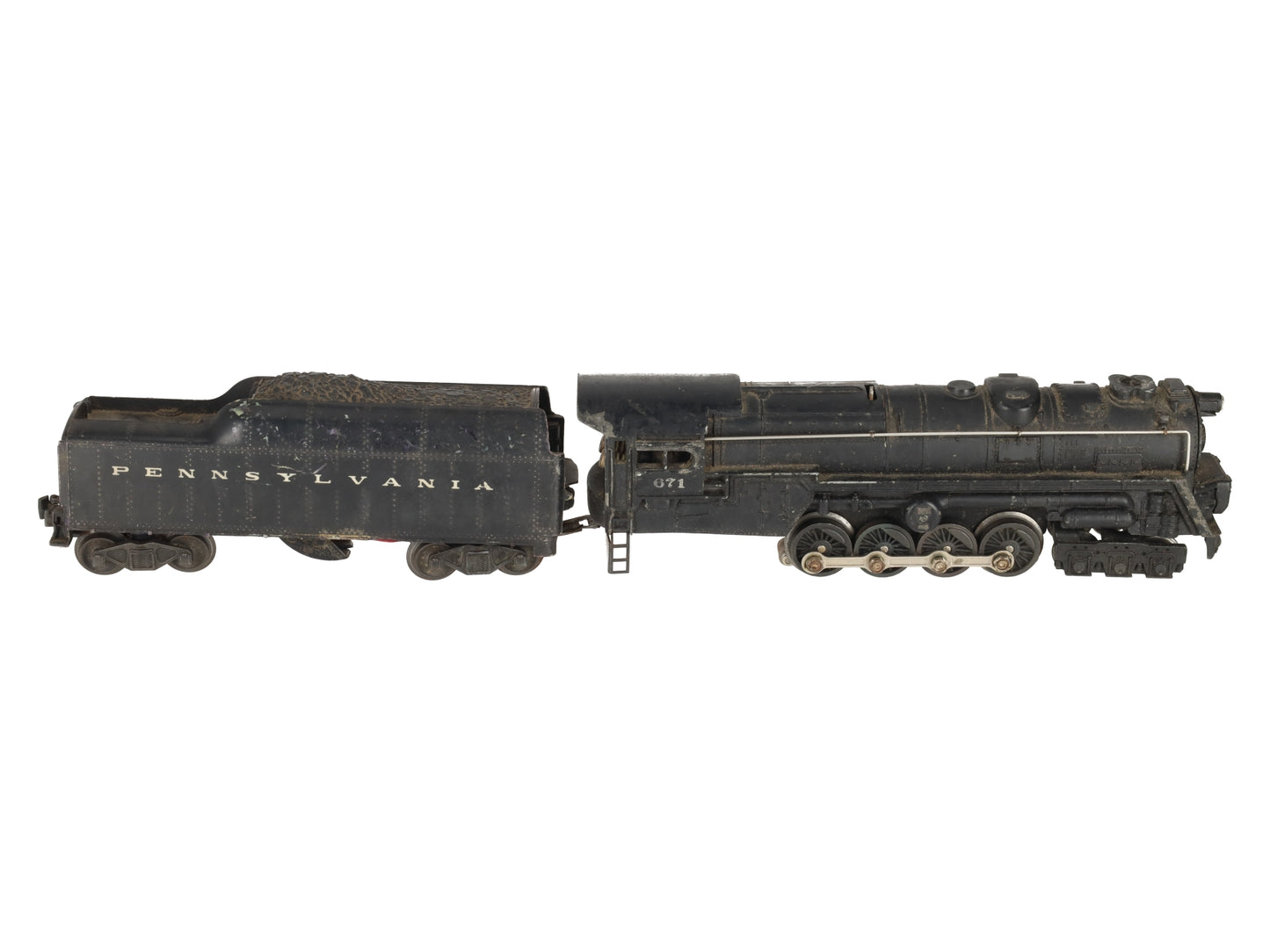 Lionel 671 Vintage O 6-8-6 Die-Cast Steam Turbine Locomotive w/2046W Tender