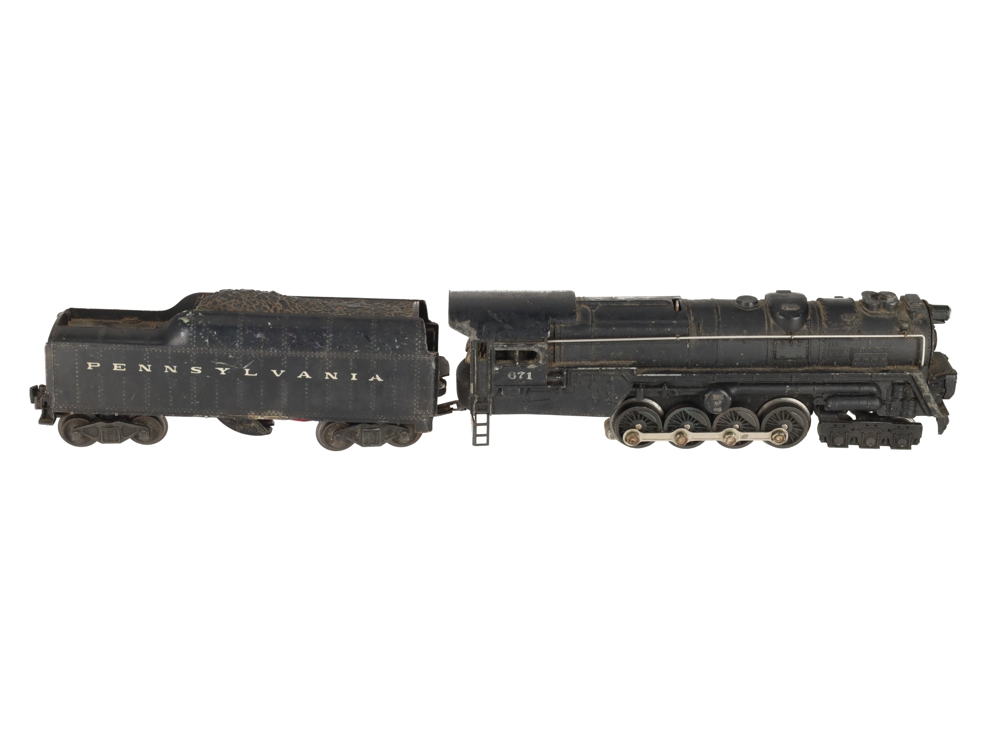 Lionel 671 Vintage O 6-8-6 Die-Cast Steam Turbine Locomotive w/2046W Tender