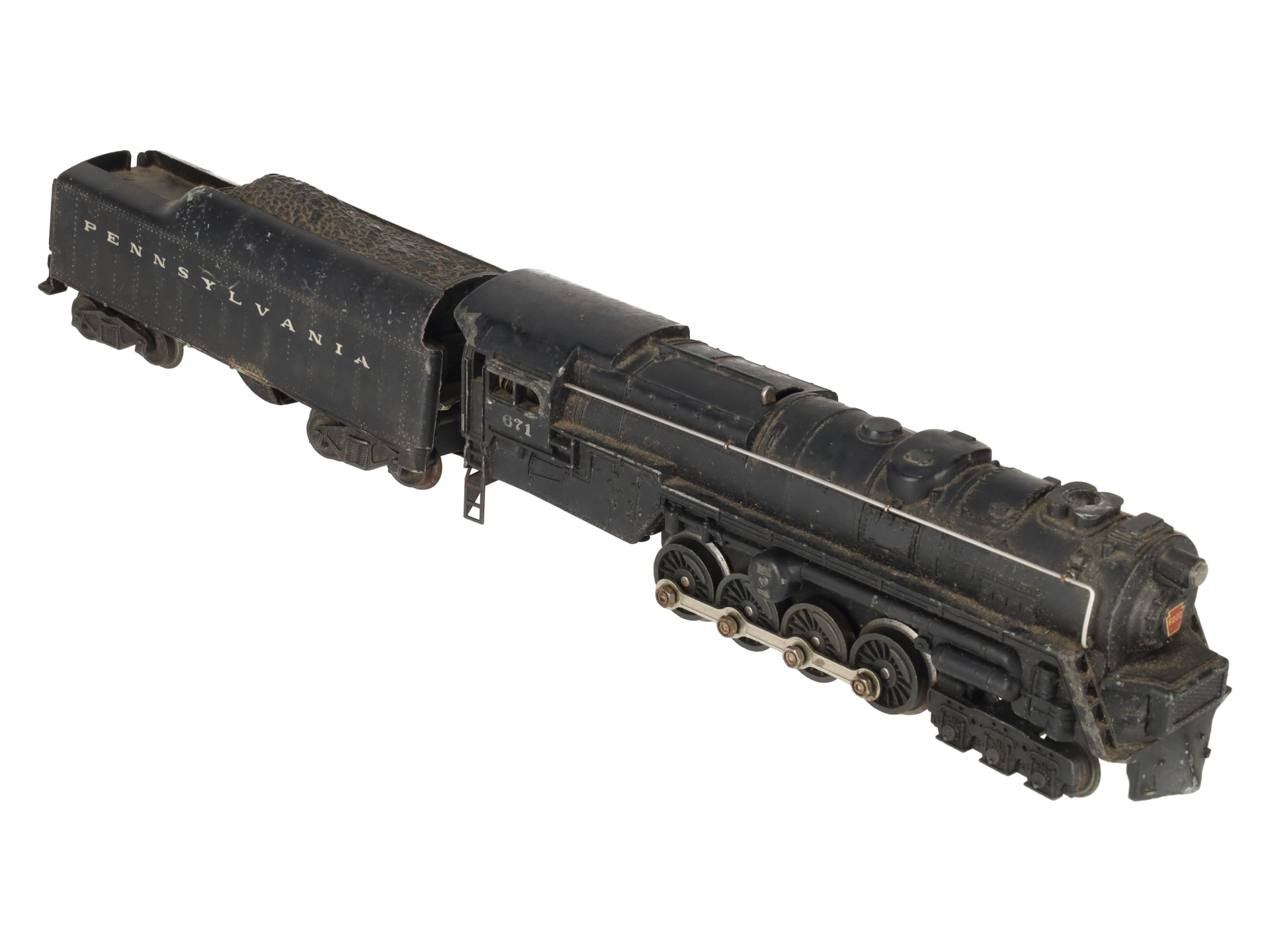 Lionel 671 Vintage O 6-8-6 Die-Cast Steam Turbine Locomotive w/2046W Tender