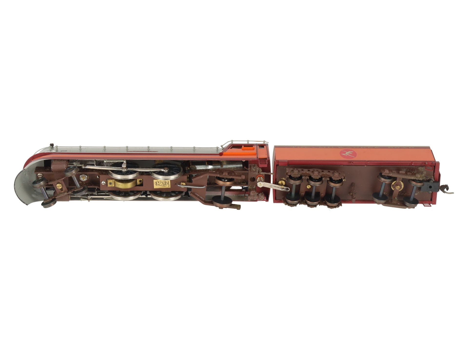 KMT HO Brass 4-4-2 Nickel Plate Hiawatha Milwaukee Road Locomotive w/ Tender EX
