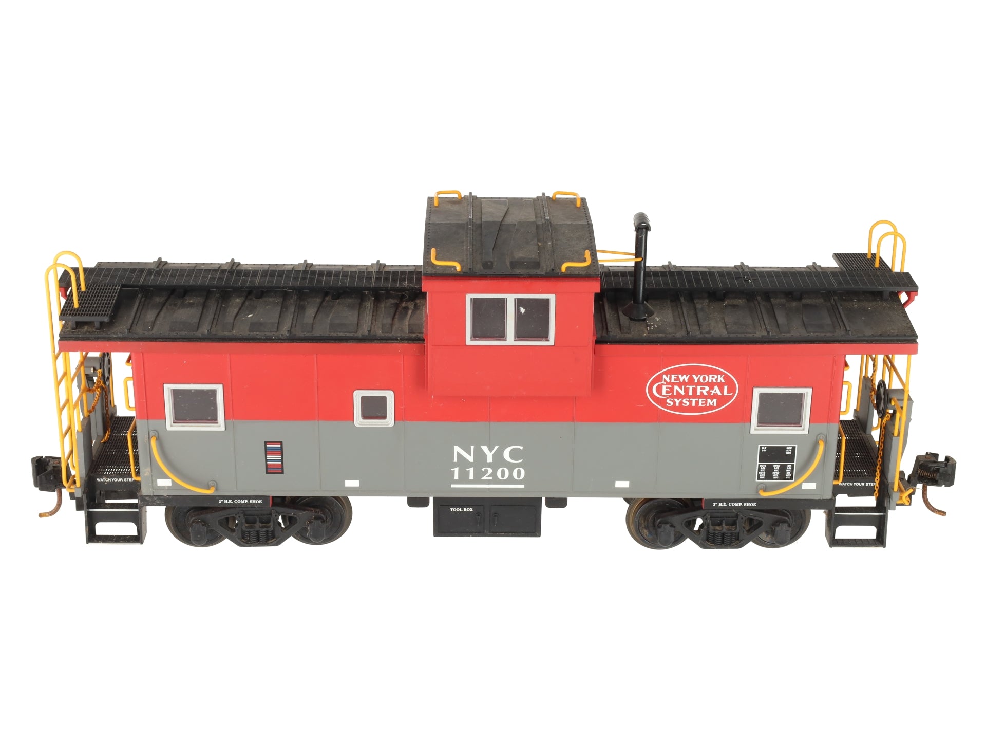 USA Trains R12108 G New York Central Extended Vision Caboose - Metal Wheels VG/Box