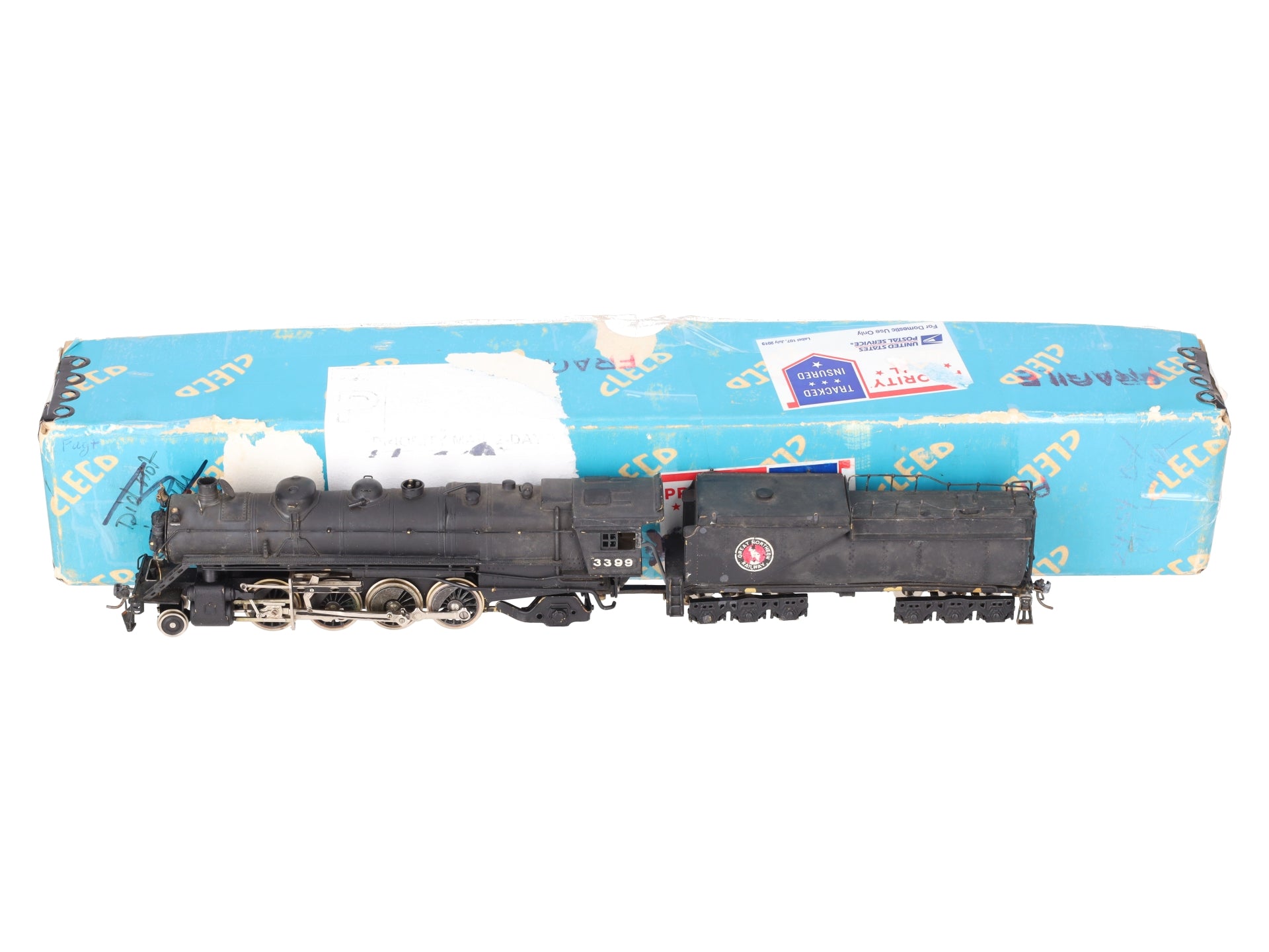 Tenshodo HO Scale BRASS Great Northern 2-8-2 Steam Locomotive & Tender #3399
