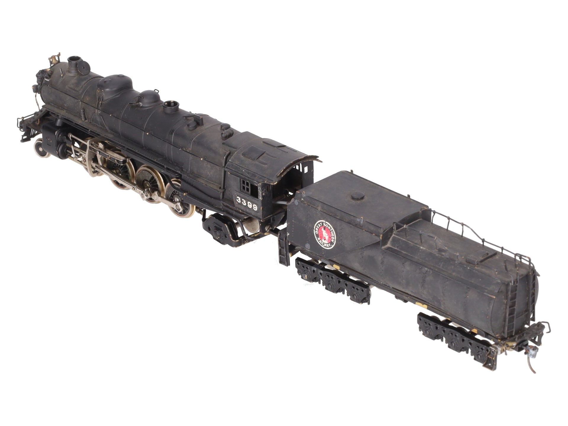 Tenshodo HO Scale BRASS Great Northern 2-8-2 Steam Locomotive & Tender #3399