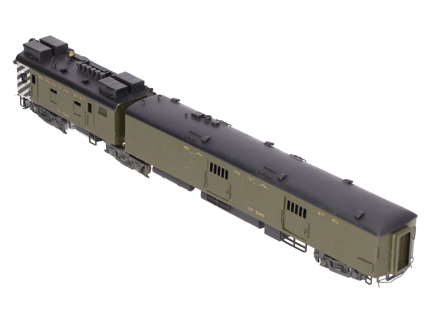 Hallmark Models M-190 HO Scale Brass ATSF Articulated Gas-Electric Engine/Box