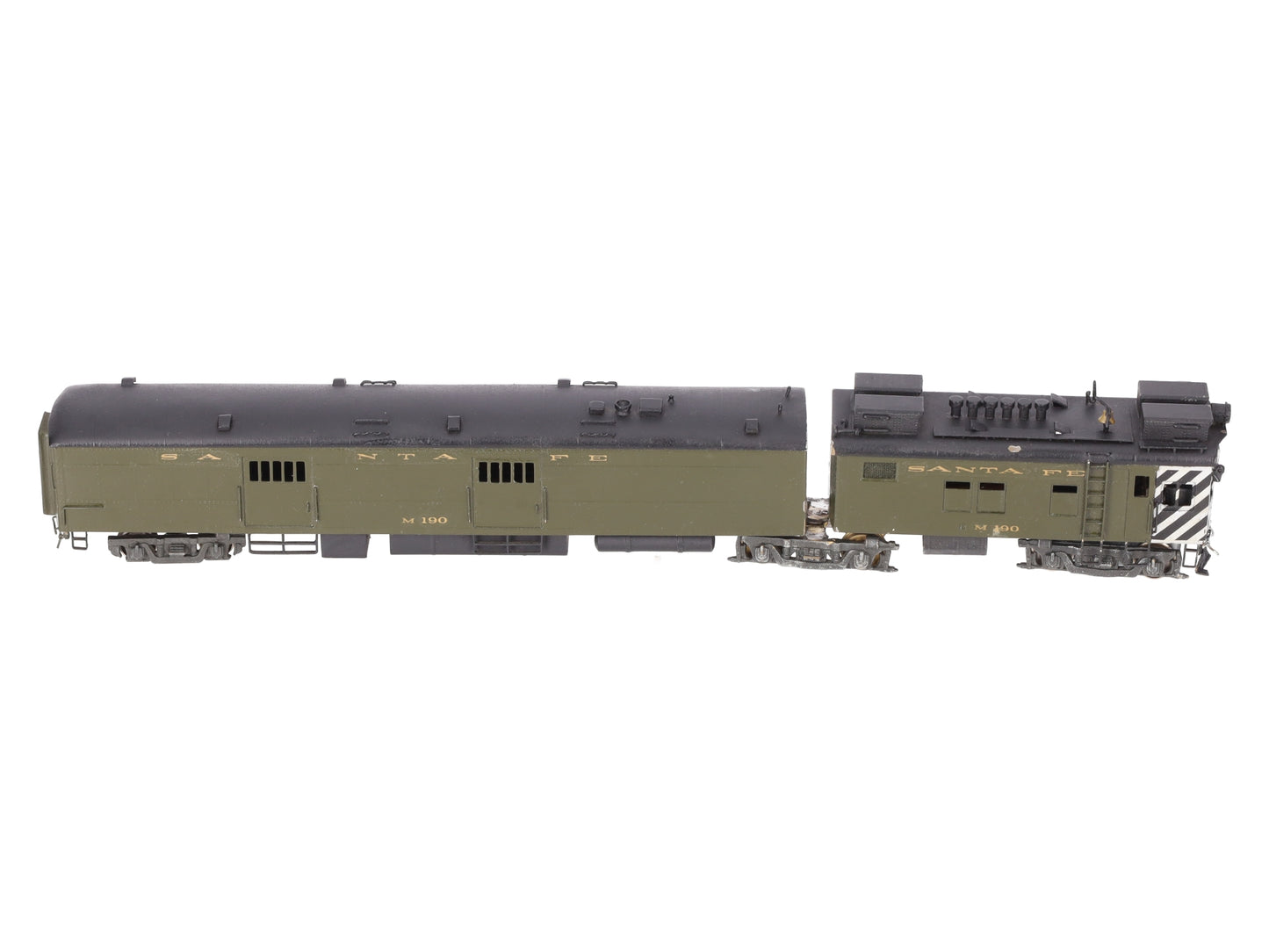 Hallmark Models M-190 HO Scale Brass ATSF Articulated Gas-Electric Engine/Box