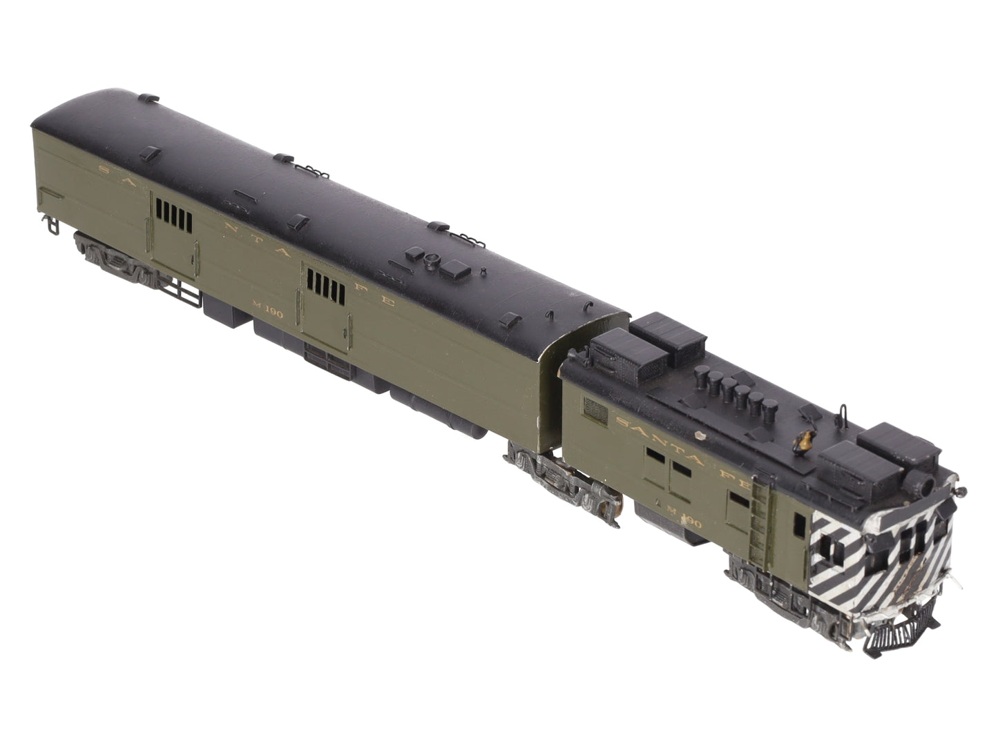 Hallmark Models M-190 HO Scale Brass ATSF Articulated Gas-Electric Engine/Box