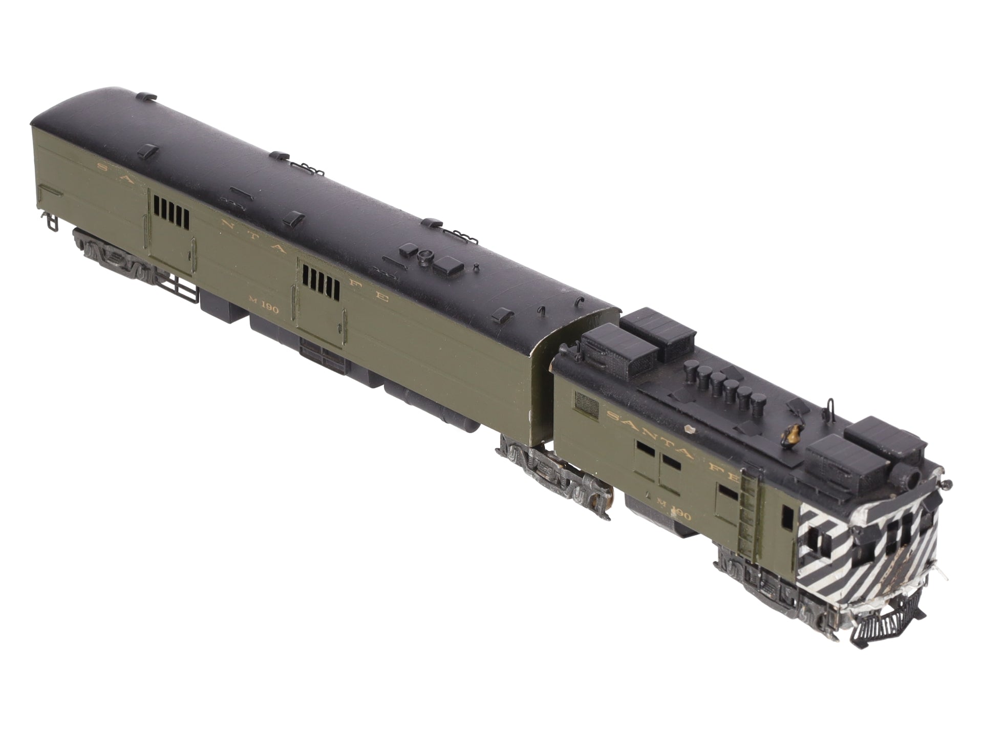 Hallmark Models M-190 HO Scale Brass ATSF Articulated Gas-Electric Engine/Box