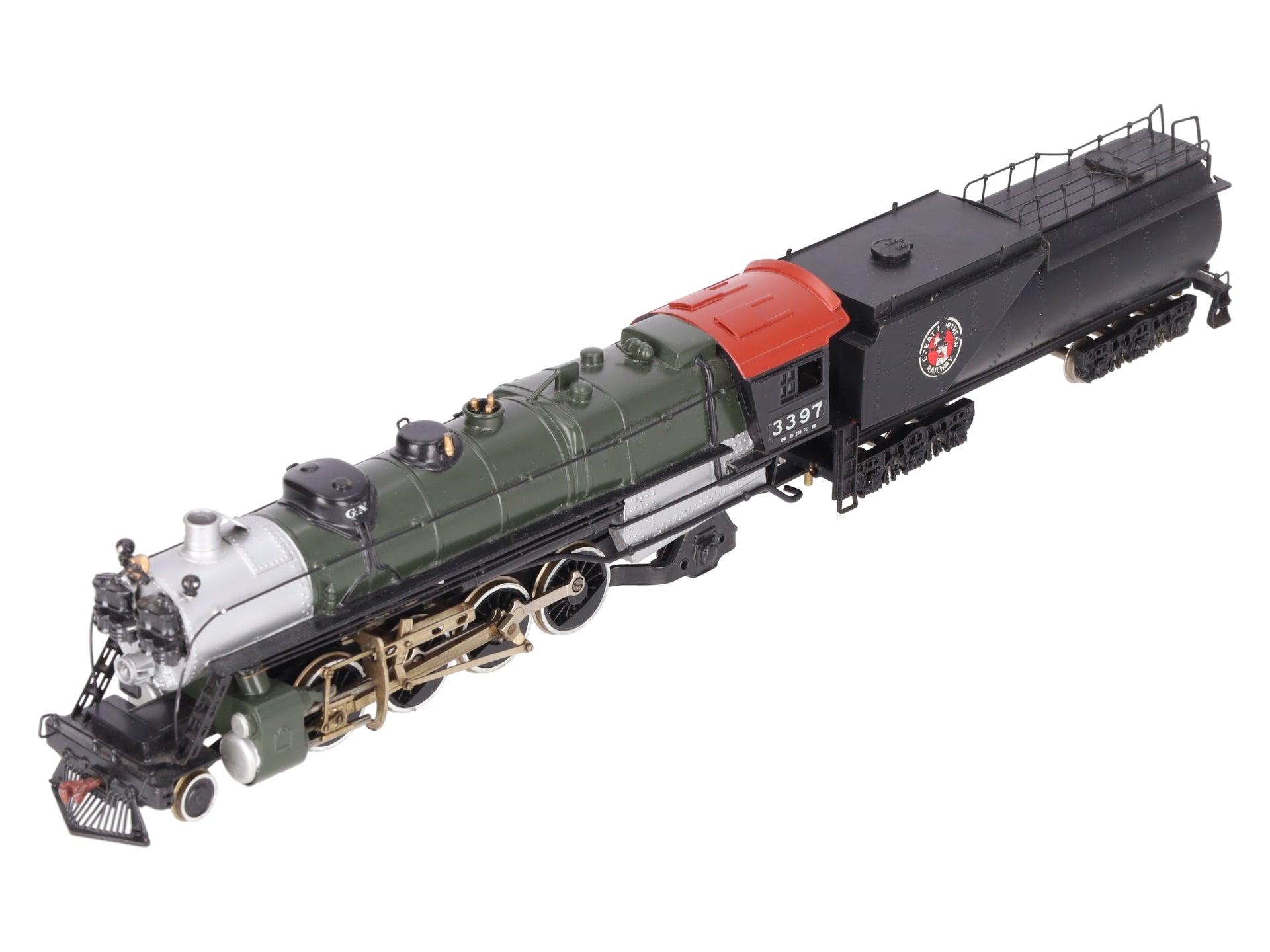 Tenshodo 135 HO BRASS Great Northern 2-8-2 Steam Loco & Tender -Painted w/DCC