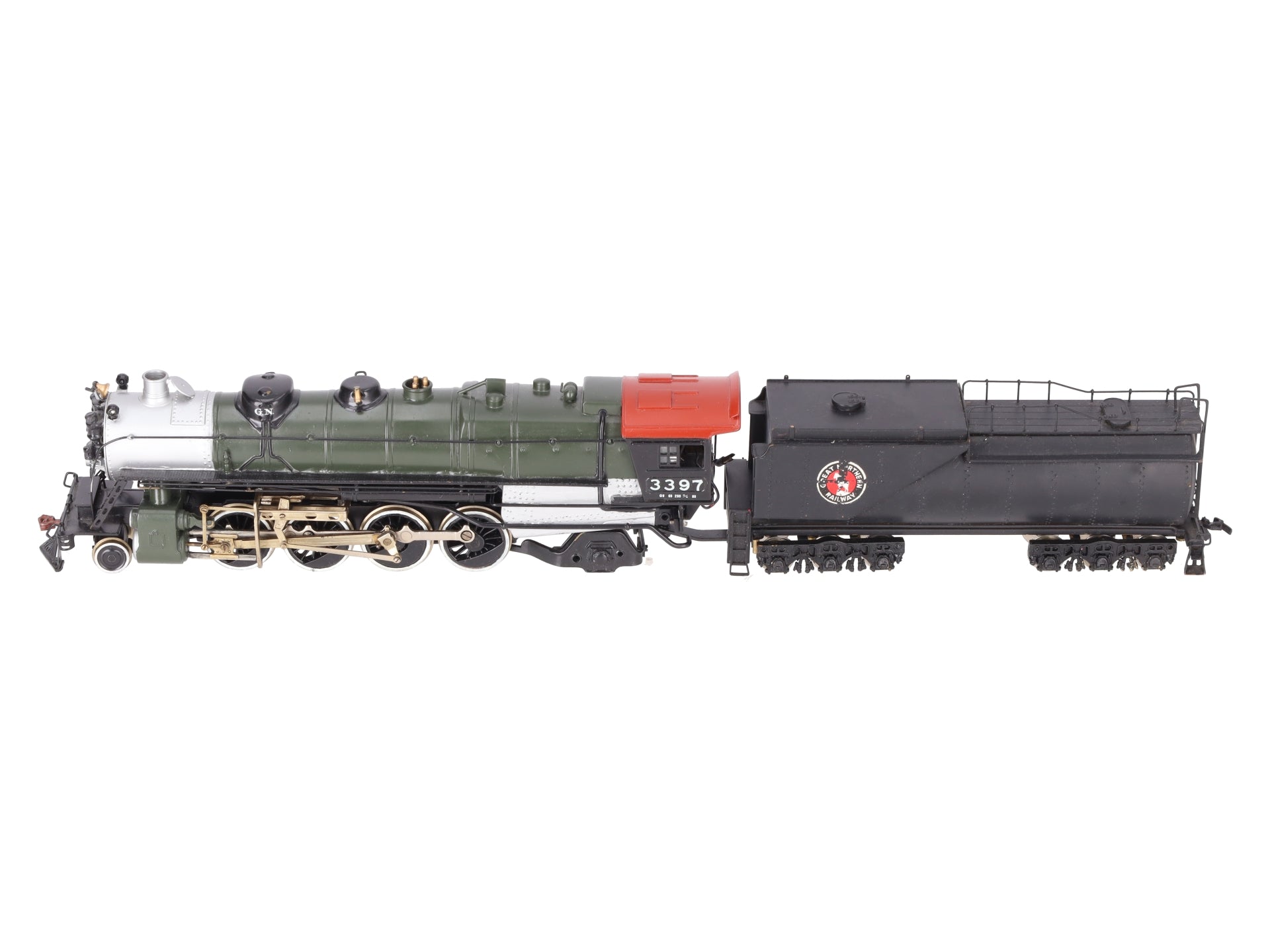 Tenshodo 135 HO BRASS Great Northern 2-8-2 Steam Loco & Tender -Painted w/DCC