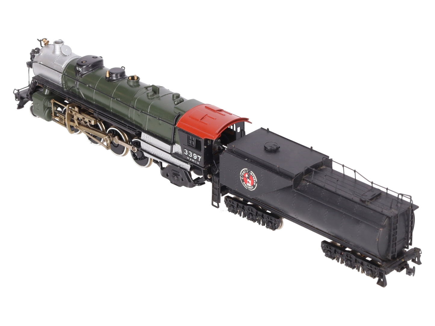 Tenshodo 135 HO BRASS Great Northern 2-8-2 Steam Loco & Tender -Painted w/DCC