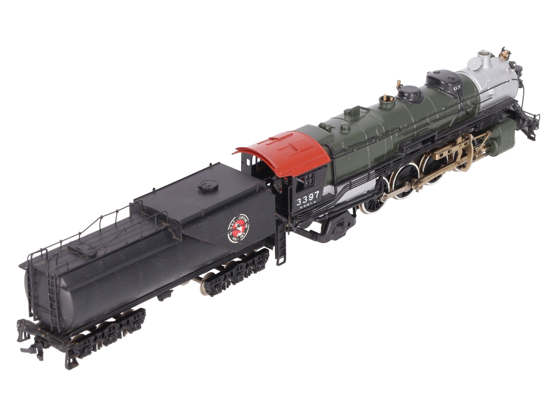 Tenshodo 135 HO BRASS Great Northern 2-8-2 Steam Loco & Tender -Painted w/DCC