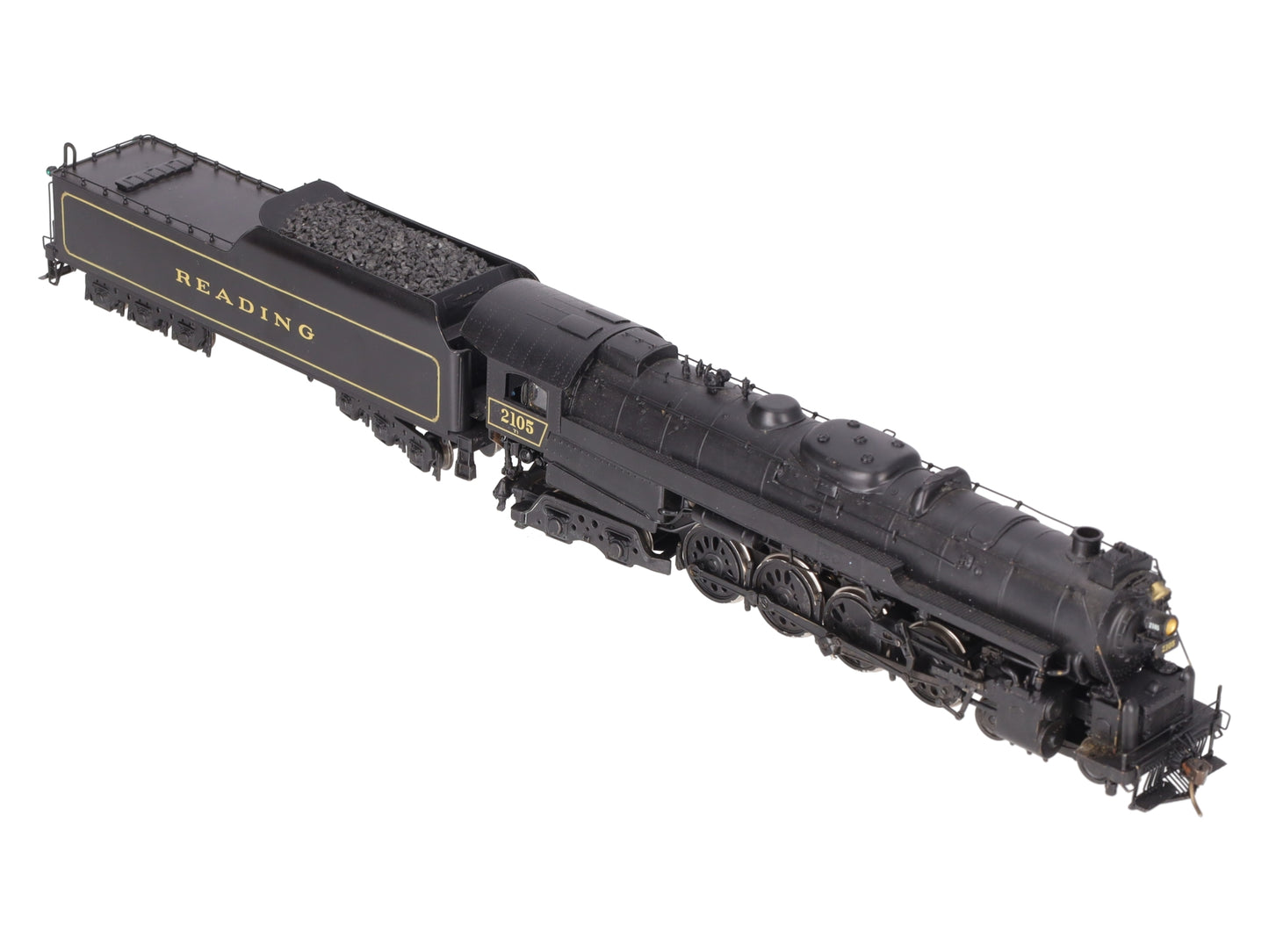 Custom NJ Brass ST-801 HO Brass Reading T-1 4-8-4 Steam Loco/Tender #2105 EX/Box