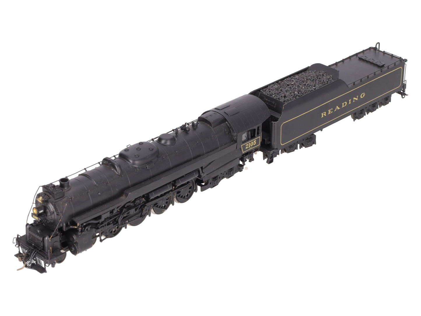 Custom NJ Brass ST-801 HO Brass Reading T-1 4-8-4 Steam Loco/Tender #2105 EX/Box