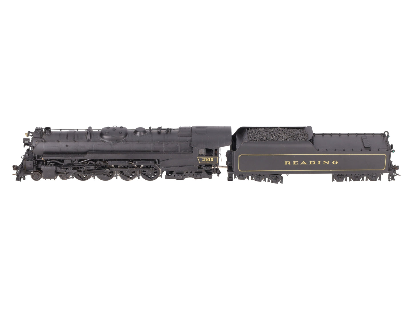 Custom NJ Brass ST-801 HO Brass Reading T-1 4-8-4 Steam Loco/Tender #2105 EX/Box