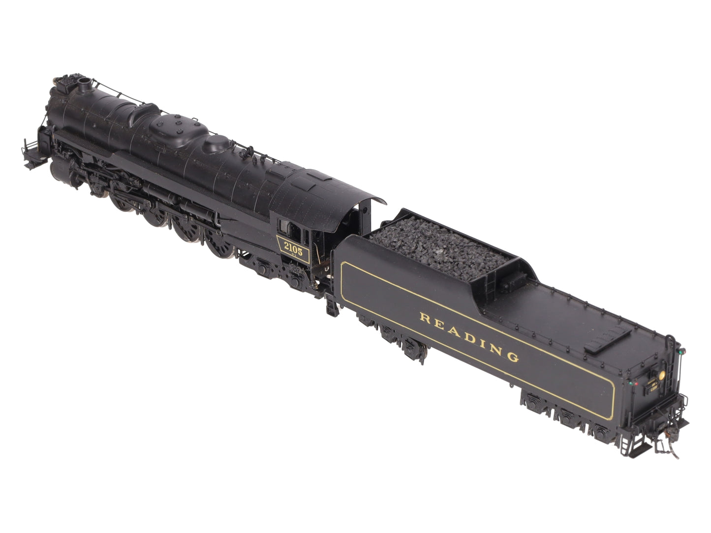 Custom NJ Brass ST-801 HO Brass Reading T-1 4-8-4 Steam Loco/Tender #2105 EX/Box