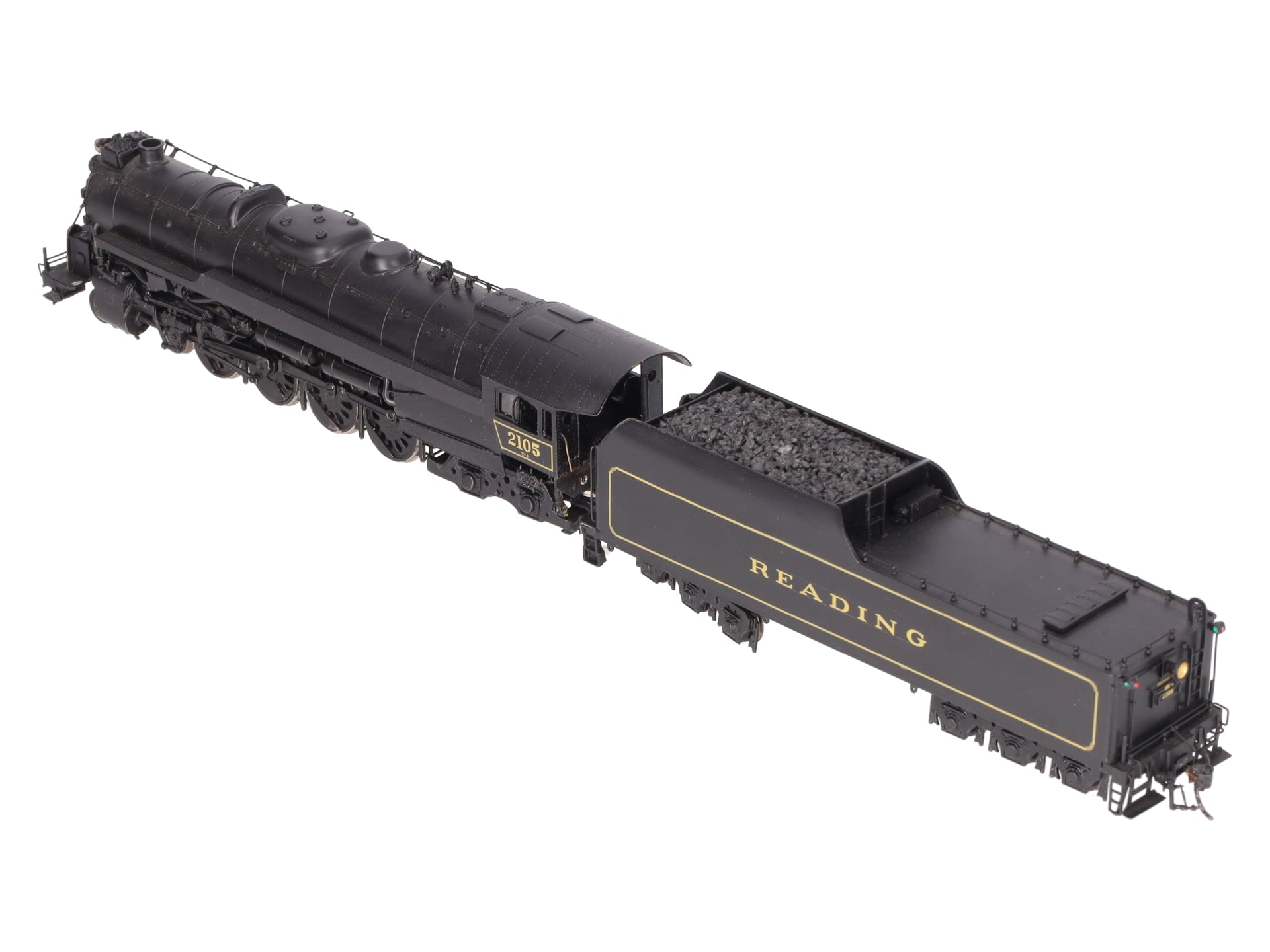 Custom NJ Brass ST-801 HO Brass Reading T-1 4-8-4 Steam Loco/Tender #2105 EX/Box