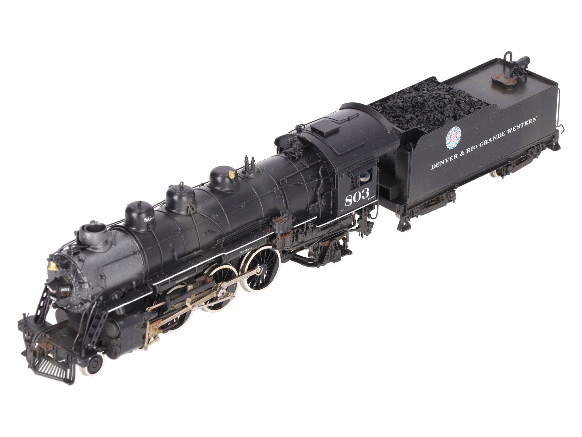 PFM PFM HO Scale BRASS D&RGW P-44 4-6-2 Steam Loco & Tender #804 - Painted/Box