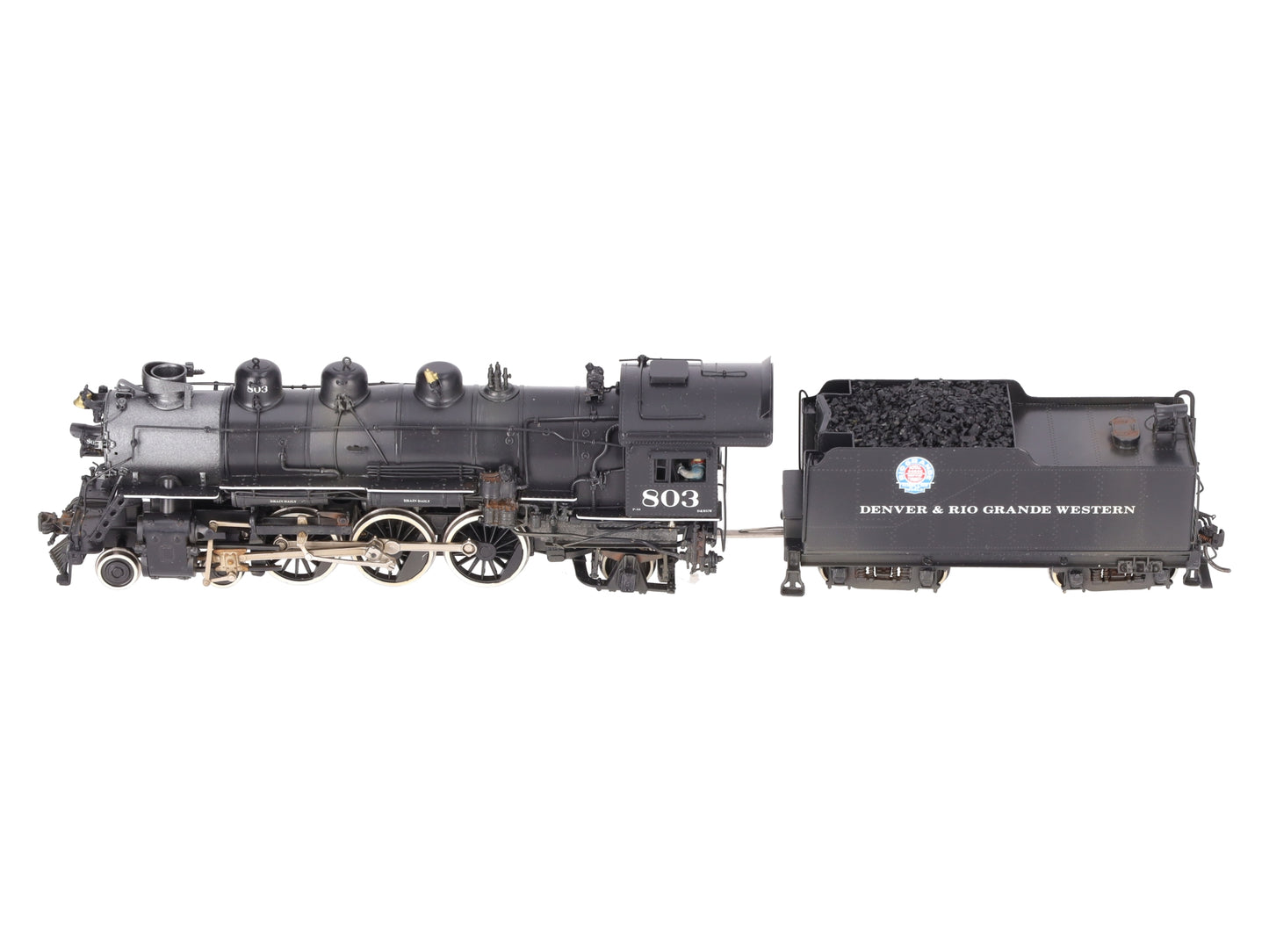 PFM PFM HO Scale BRASS D&RGW P-44 4-6-2 Steam Loco & Tender #804 - Painted/Box