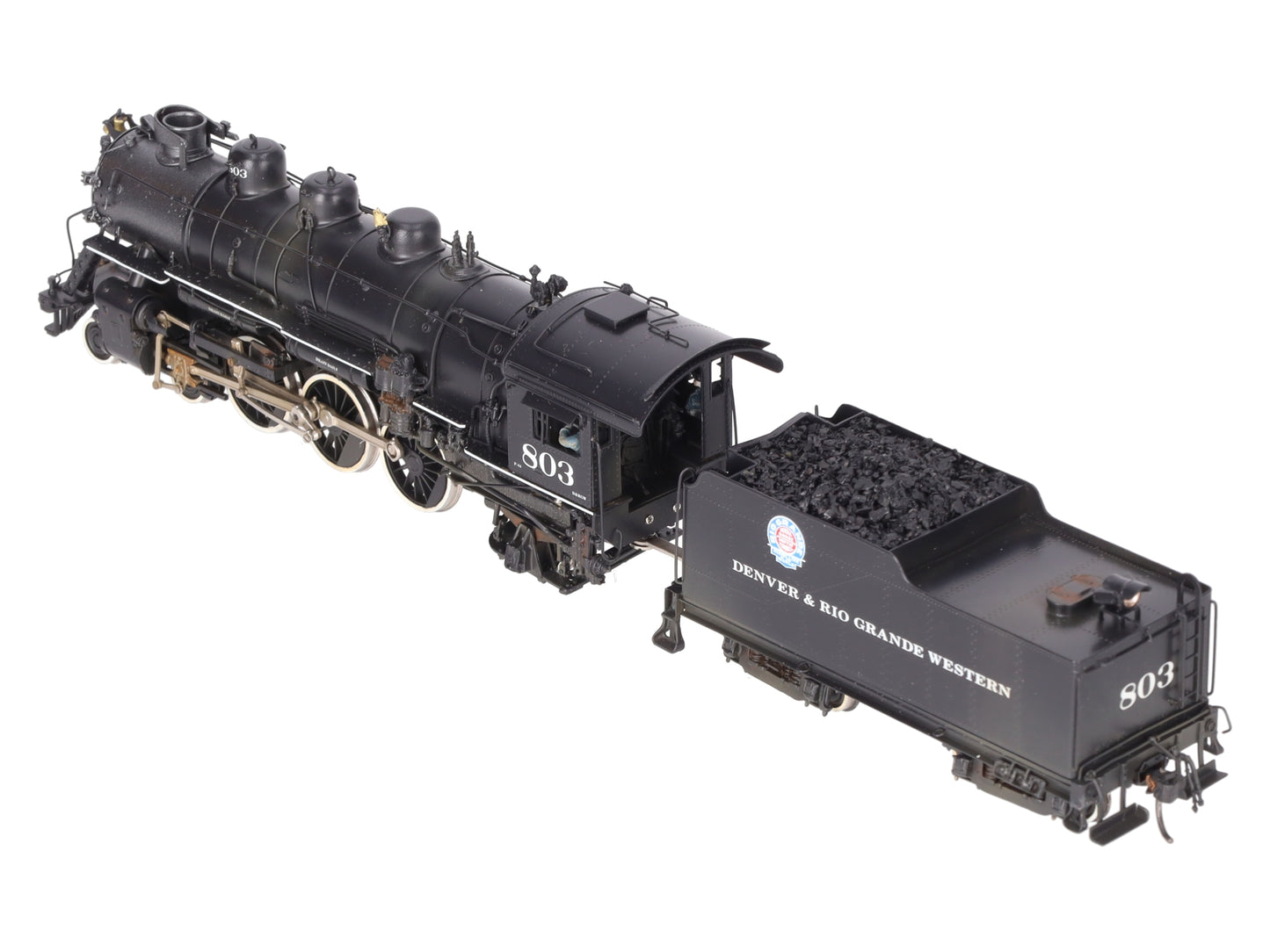 PFM PFM HO Scale BRASS D&RGW P-44 4-6-2 Steam Loco & Tender #804 - Painted/Box