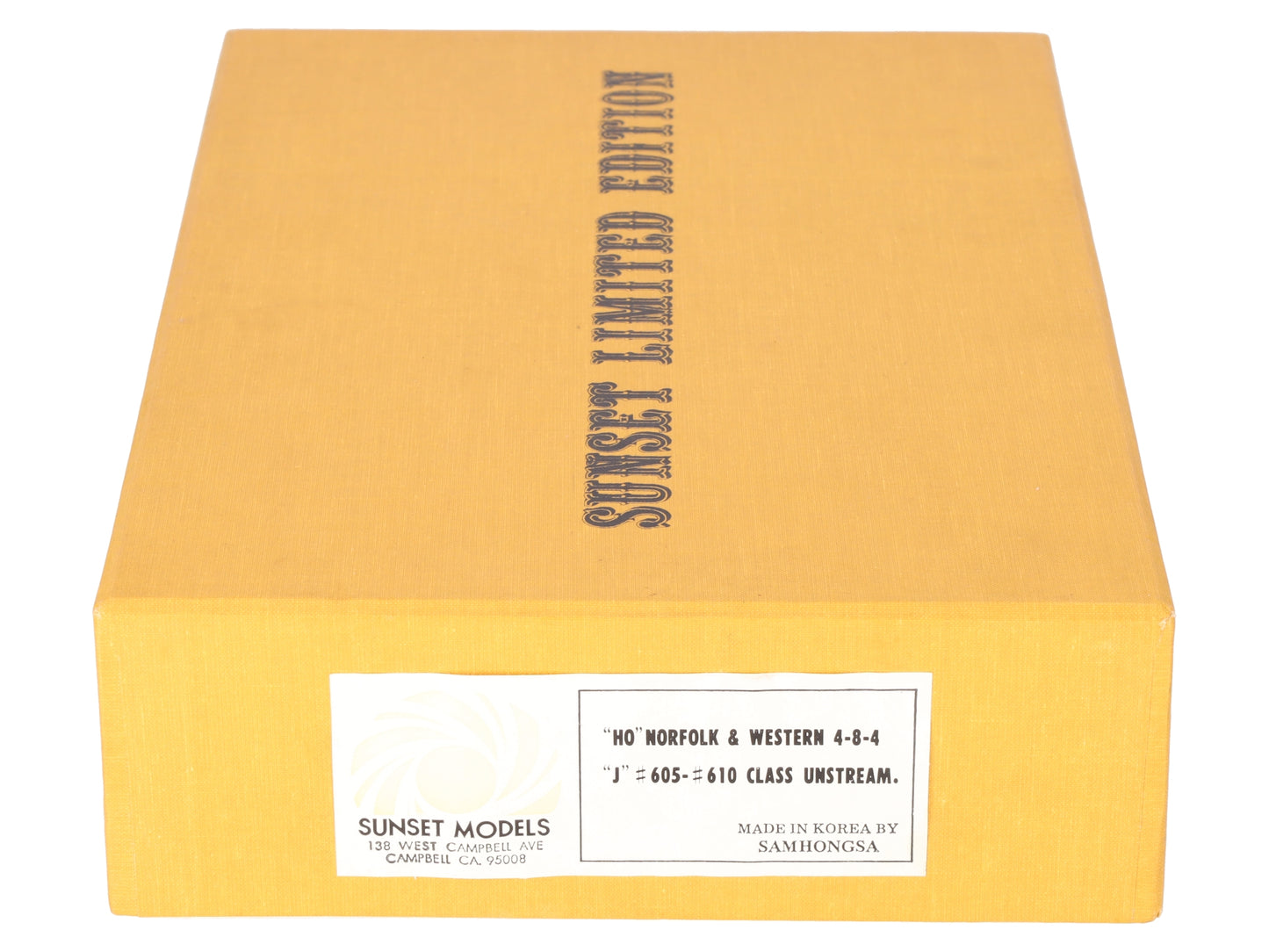 Sunset Models HO BRASS N&W "J" Class 4-8-4 Steam Loco& Tender -Paint W/DCC/SND EX/Box