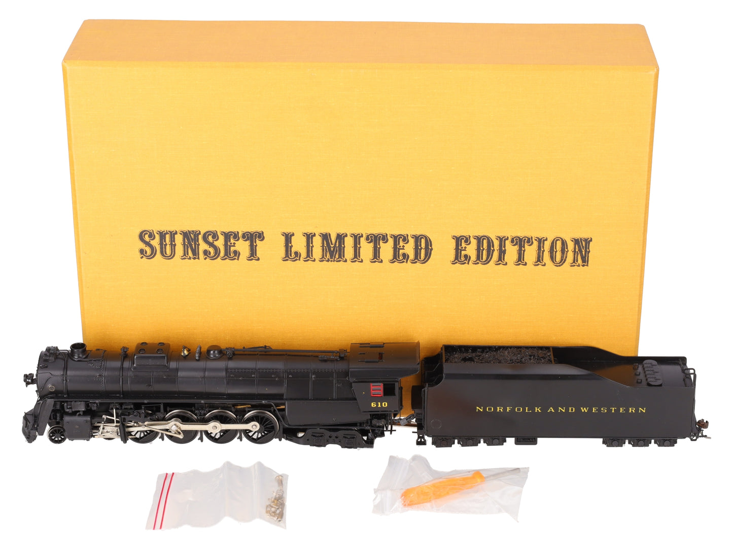 Sunset Models HO BRASS N&W "J" Class 4-8-4 Steam Loco& Tender -Paint W/DCC/SND EX/Box