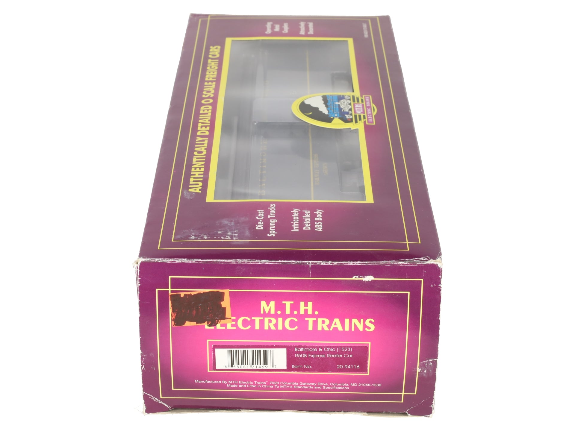 MTH 20-94116 O Baltimore & Ohio R50B Express Reefer Car #1523 EX/Box