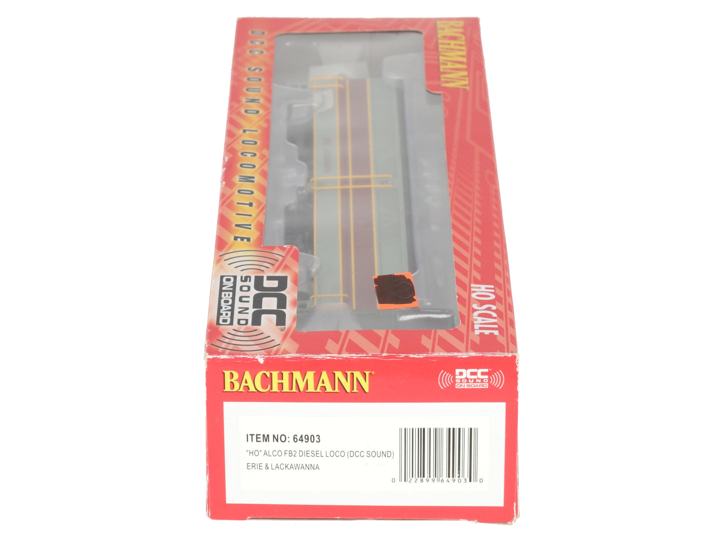 Bachmann 64903 HO Erie Lackawanna ALCO FB2 Diesel Locomotive with Sound and DCC LN/Box