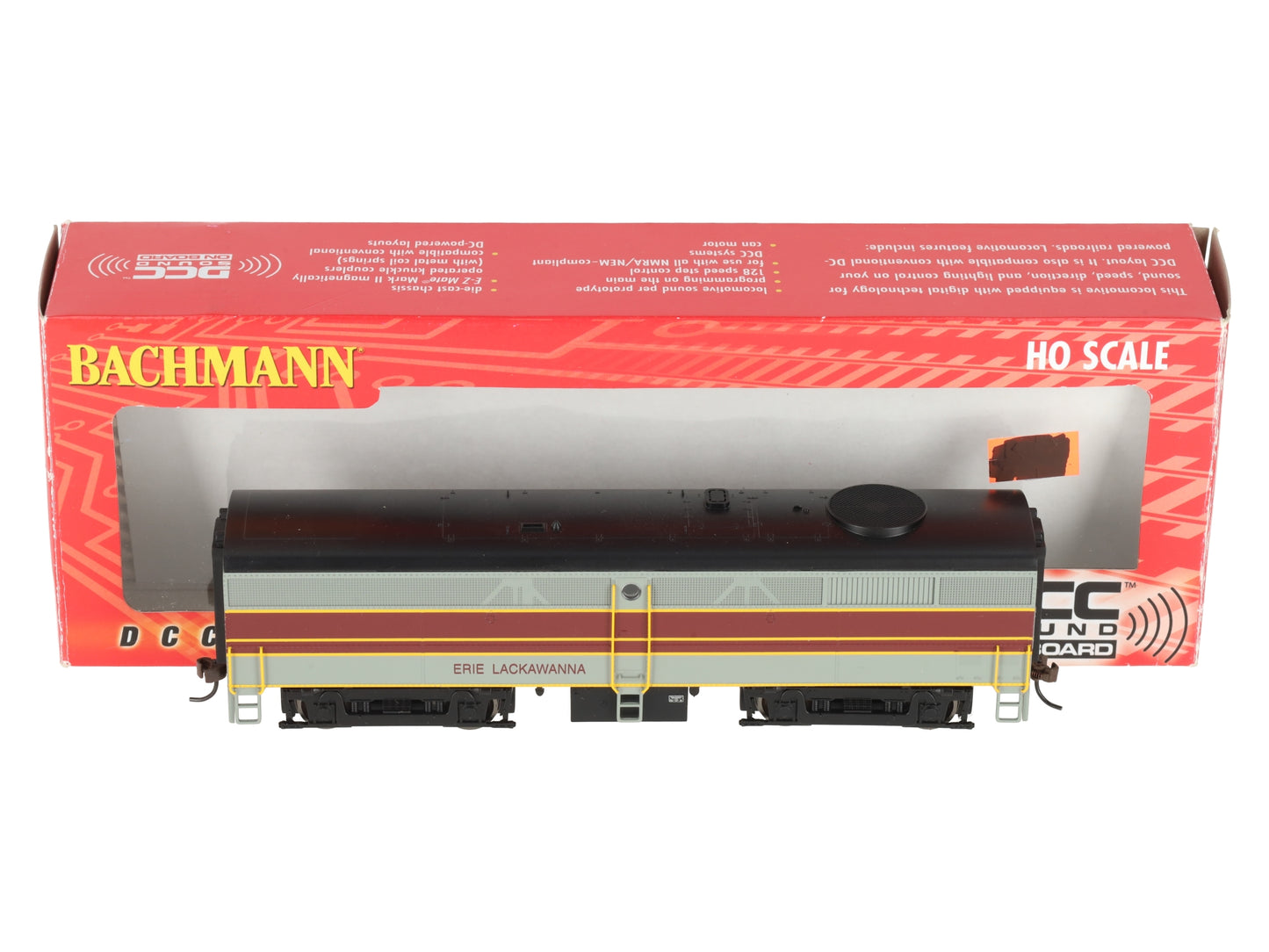 Bachmann 64903 HO Erie Lackawanna ALCO FB2 Diesel Locomotive with Sound and DCC LN/Box