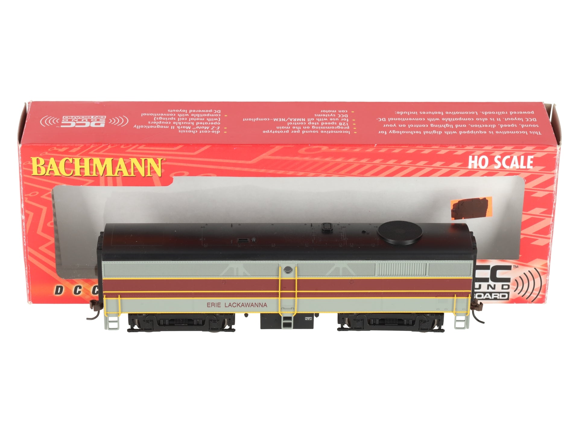 Bachmann 64903 HO Erie Lackawanna ALCO FB2 Diesel Locomotive with Sound and DCC LN/Box